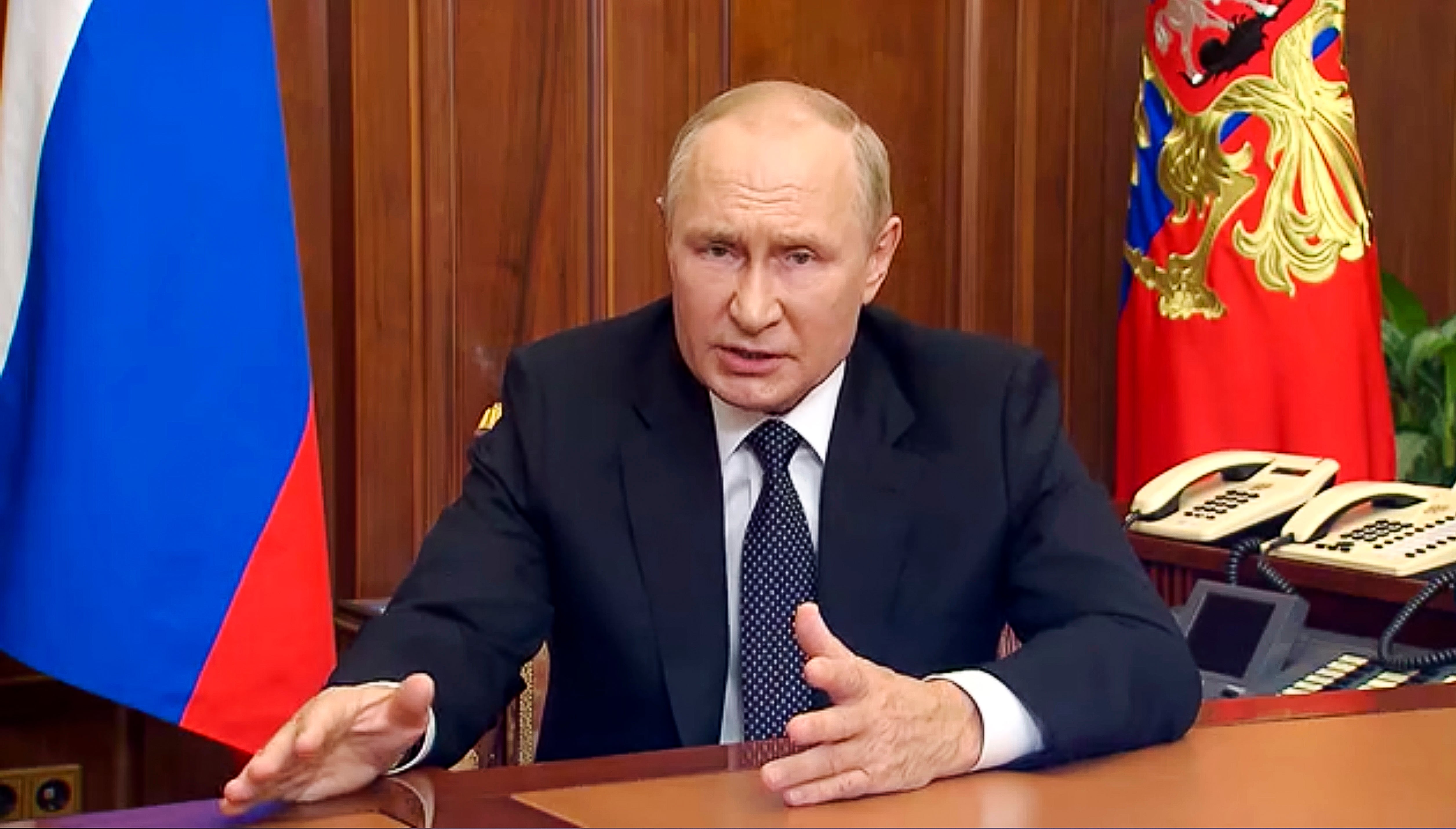 Russian president today sent a chilling warning to the West, threatening to use nuclear power