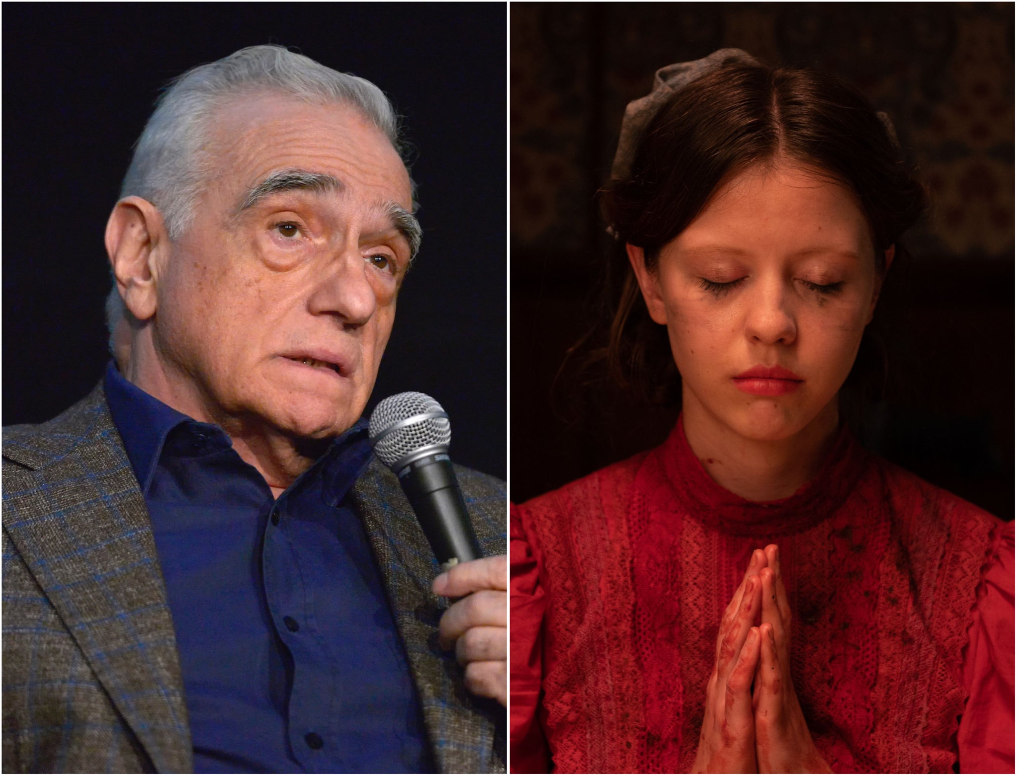 Martin Scorsese, Mia Goth in ‘Pearl’