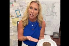 Marjorie Taylor Greene launches 10-minute rant about being asked to help Ukraine as Putin raises nuclear threat