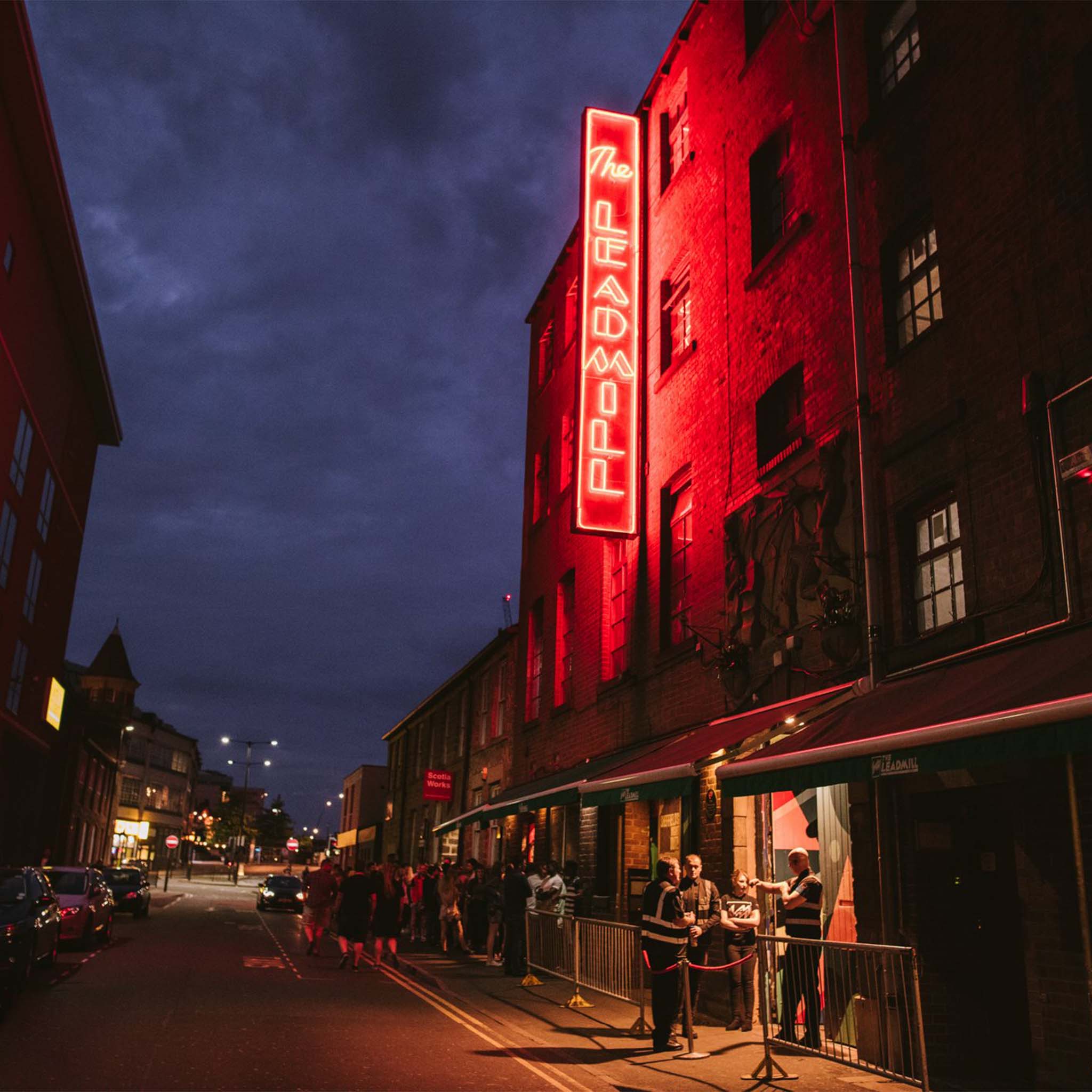 The view from outside The Leadmill, Sheffield