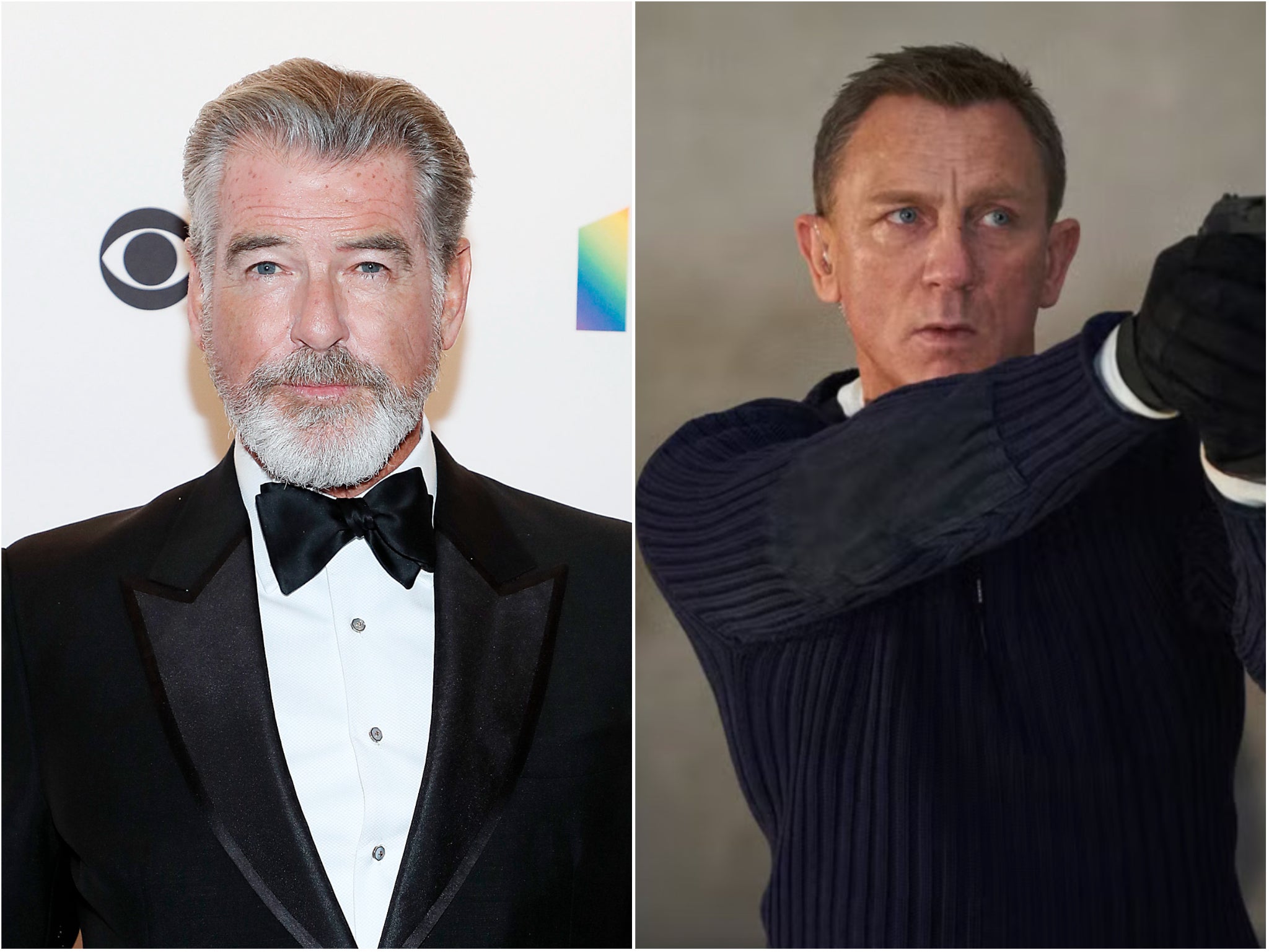 Pierce Brosnan (left) and Daniel Craig