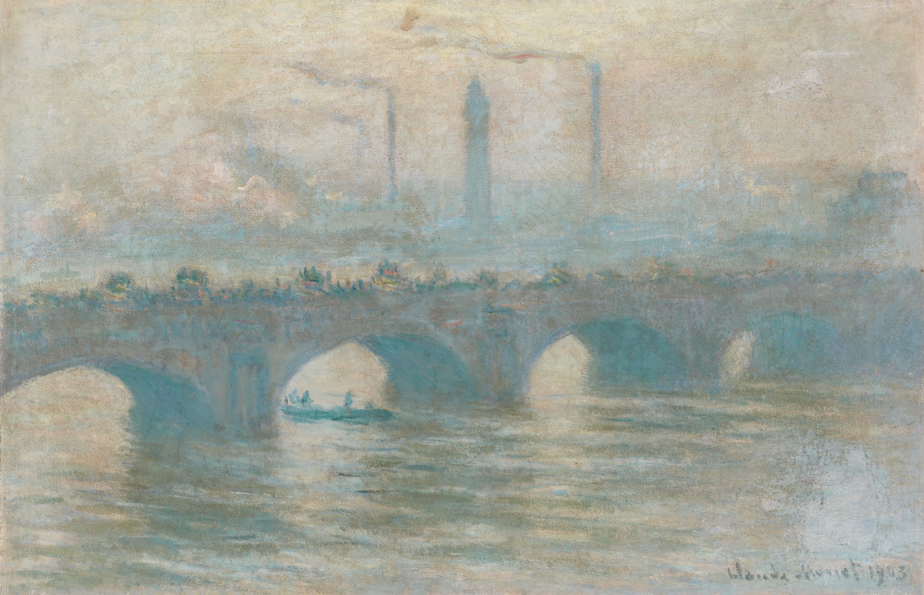 ‘Waterloo Bridge, Temp Gris’ by Claude Monet, 1903