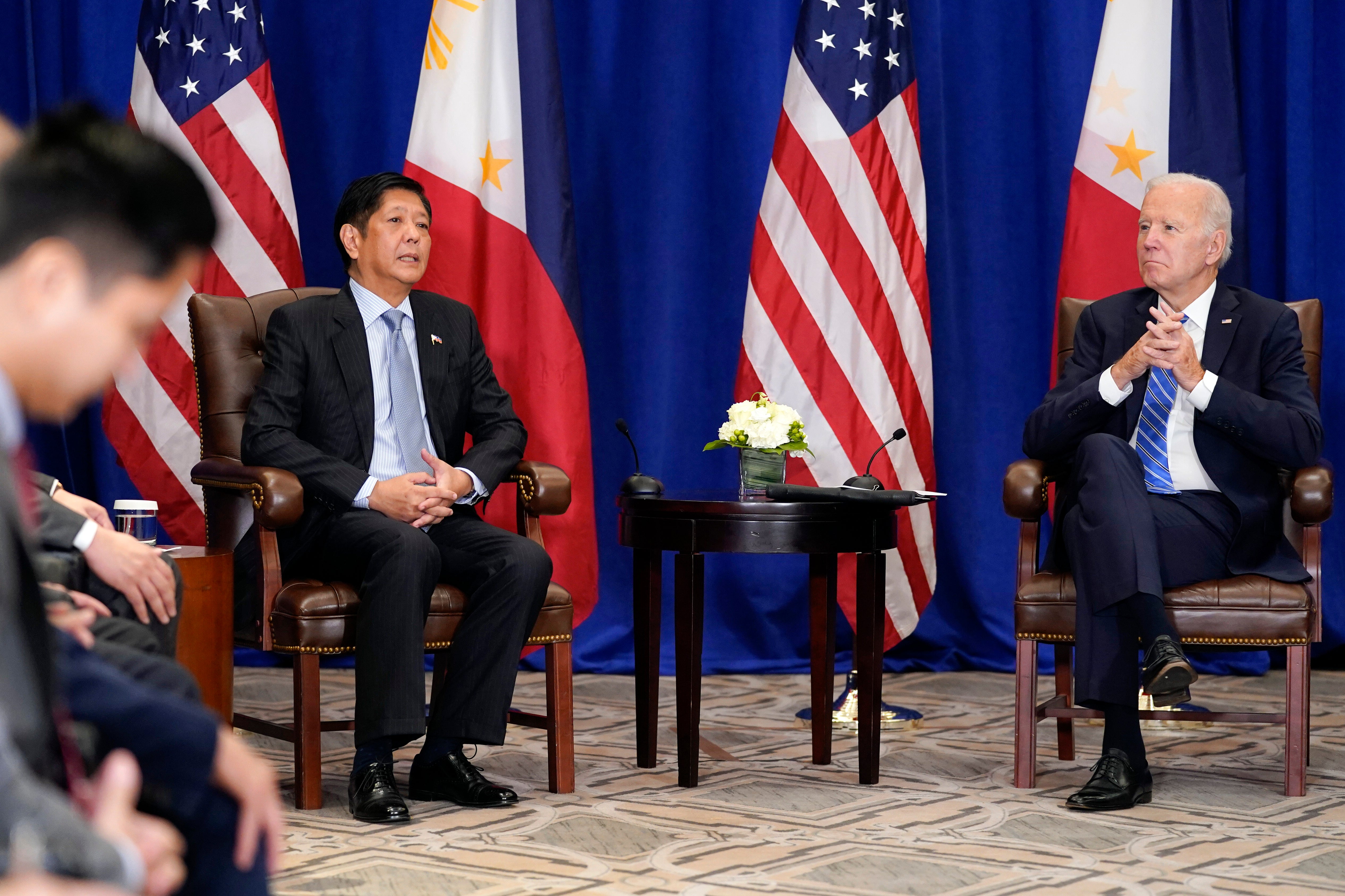 Biden holds his first meeting with Philippine leader Marcos