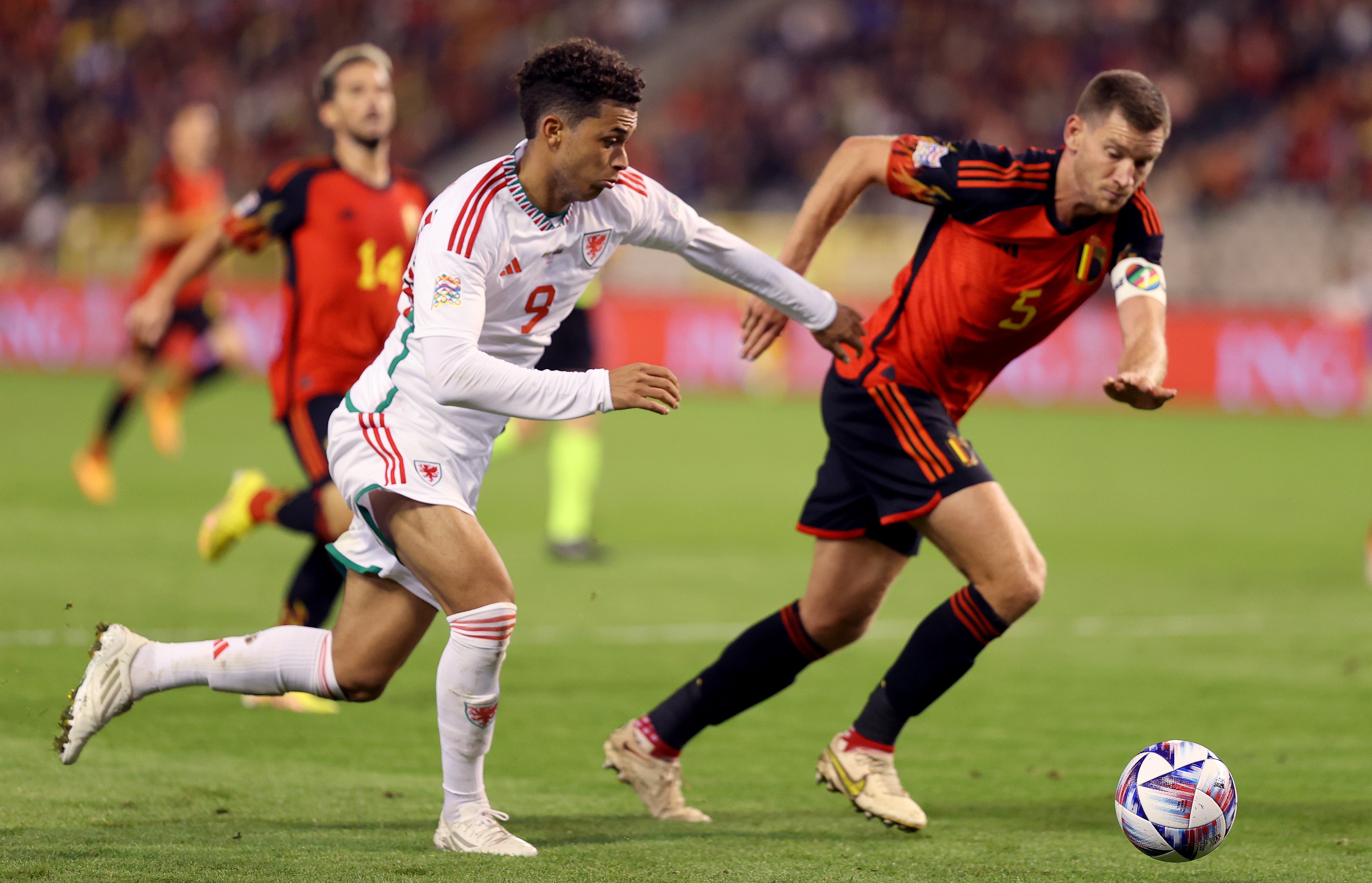 Wales lost 2-1 in Brussels on Thursday