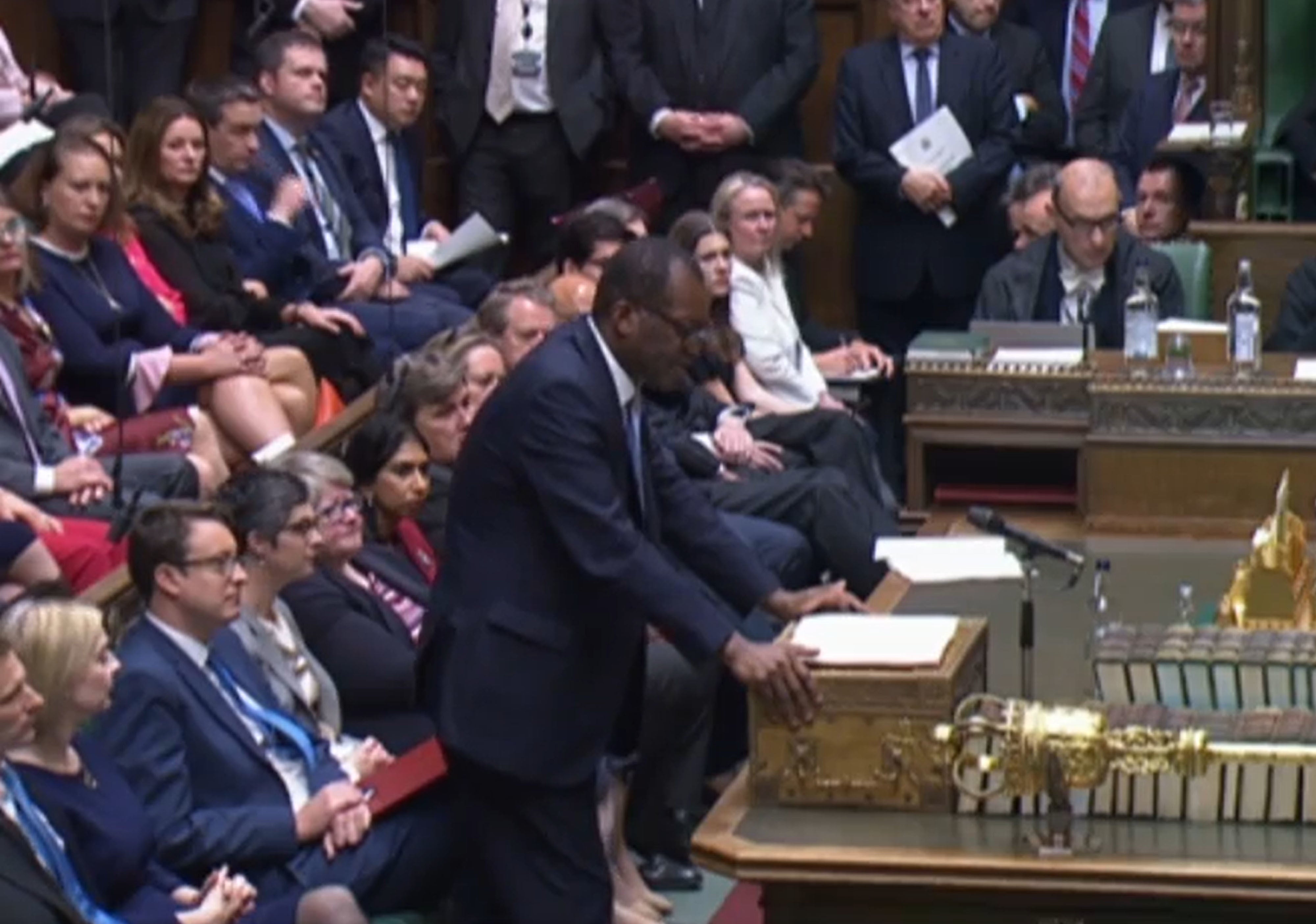 Chancellor of the Exchequer Kwasi Kwarteng delivers his mini-Budget in the House of Commons