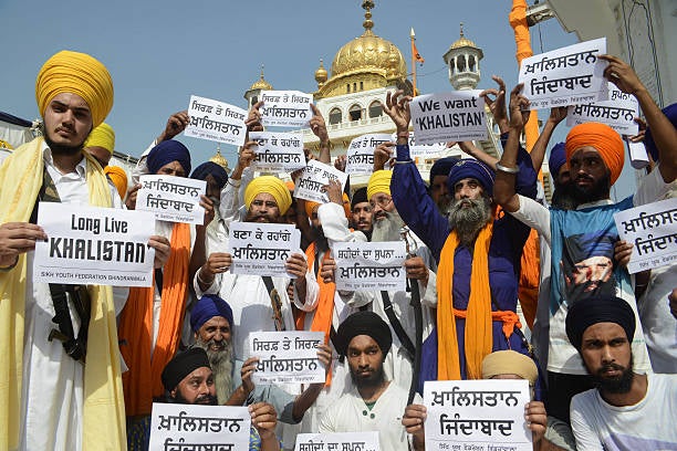 Pro-khalistani supporters protest in Golden Temple in Amritsar on 6 June 2013, on the occasion of ‘Ghallughara Diwas’ the 29th Anniversary of Operation Bluestar