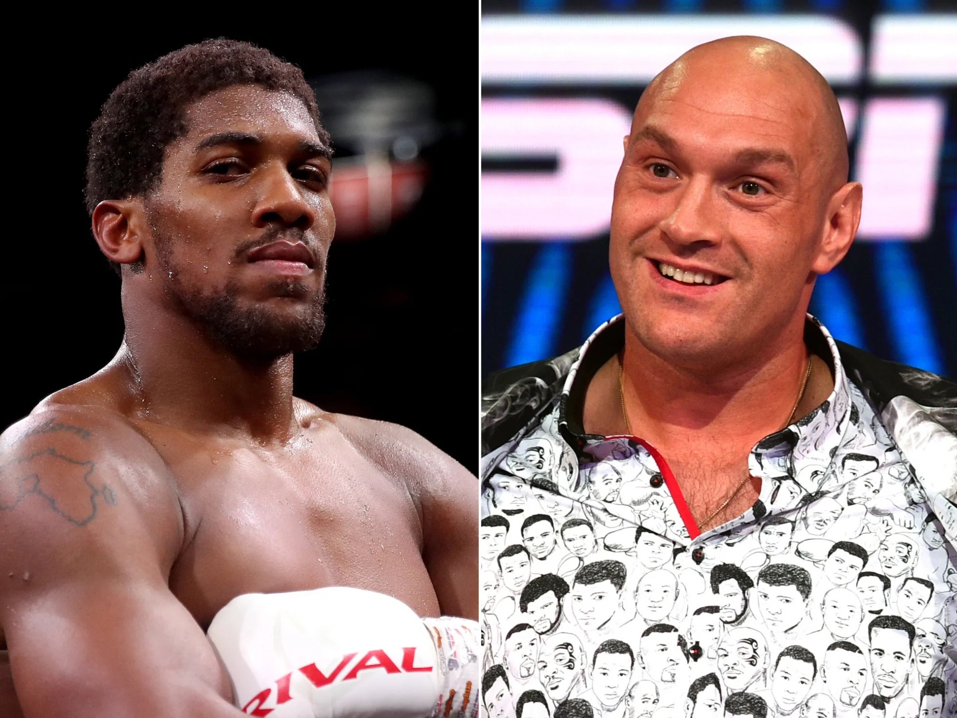 Anthony Joshua and Tyson Fury