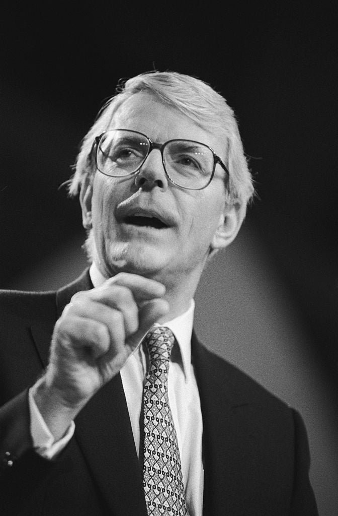 John Major, of the famous ‘John Major-Edwina Currie affair’, in 1997