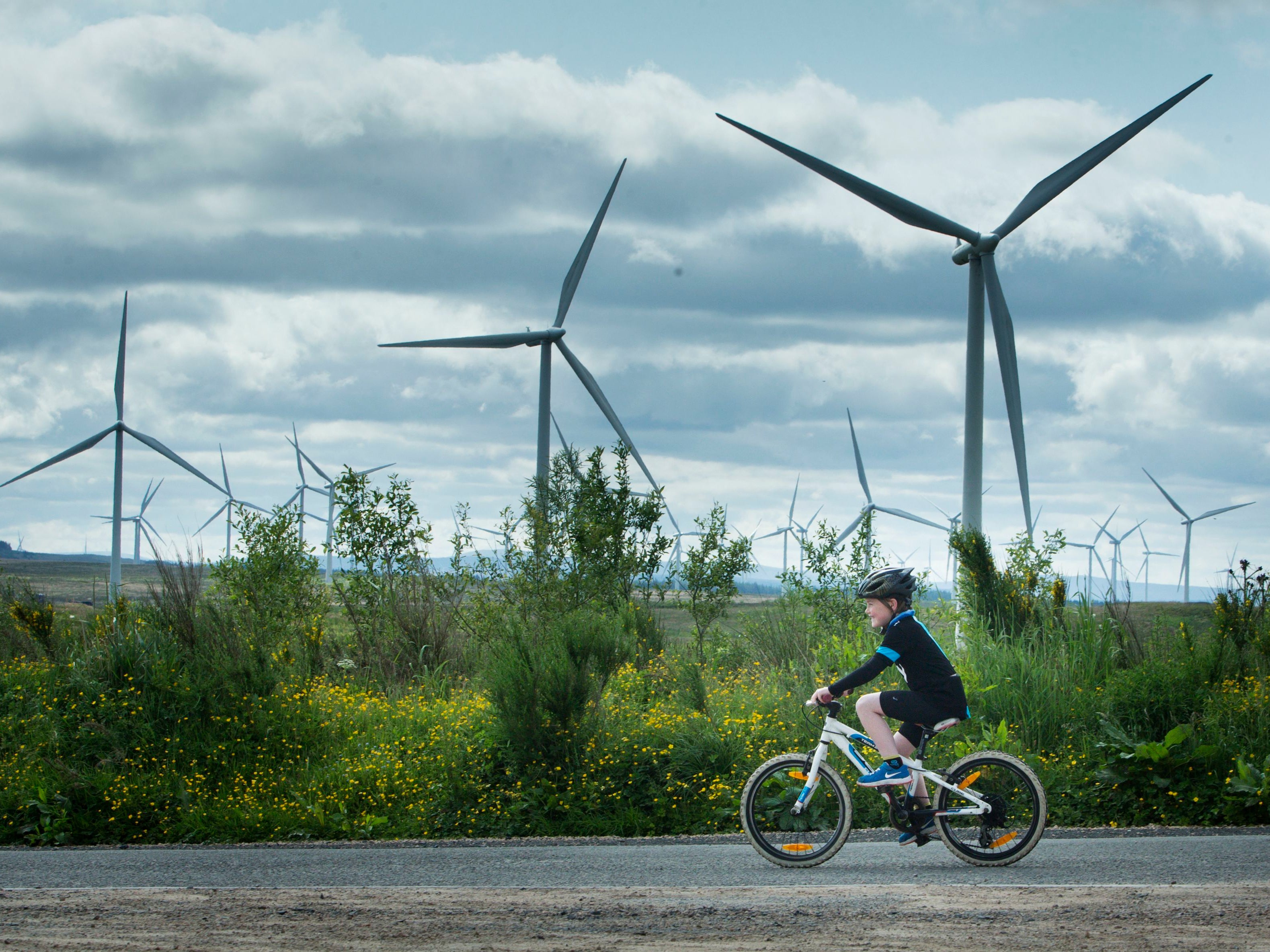 Whitelee Windfarm in East Renfrewshire