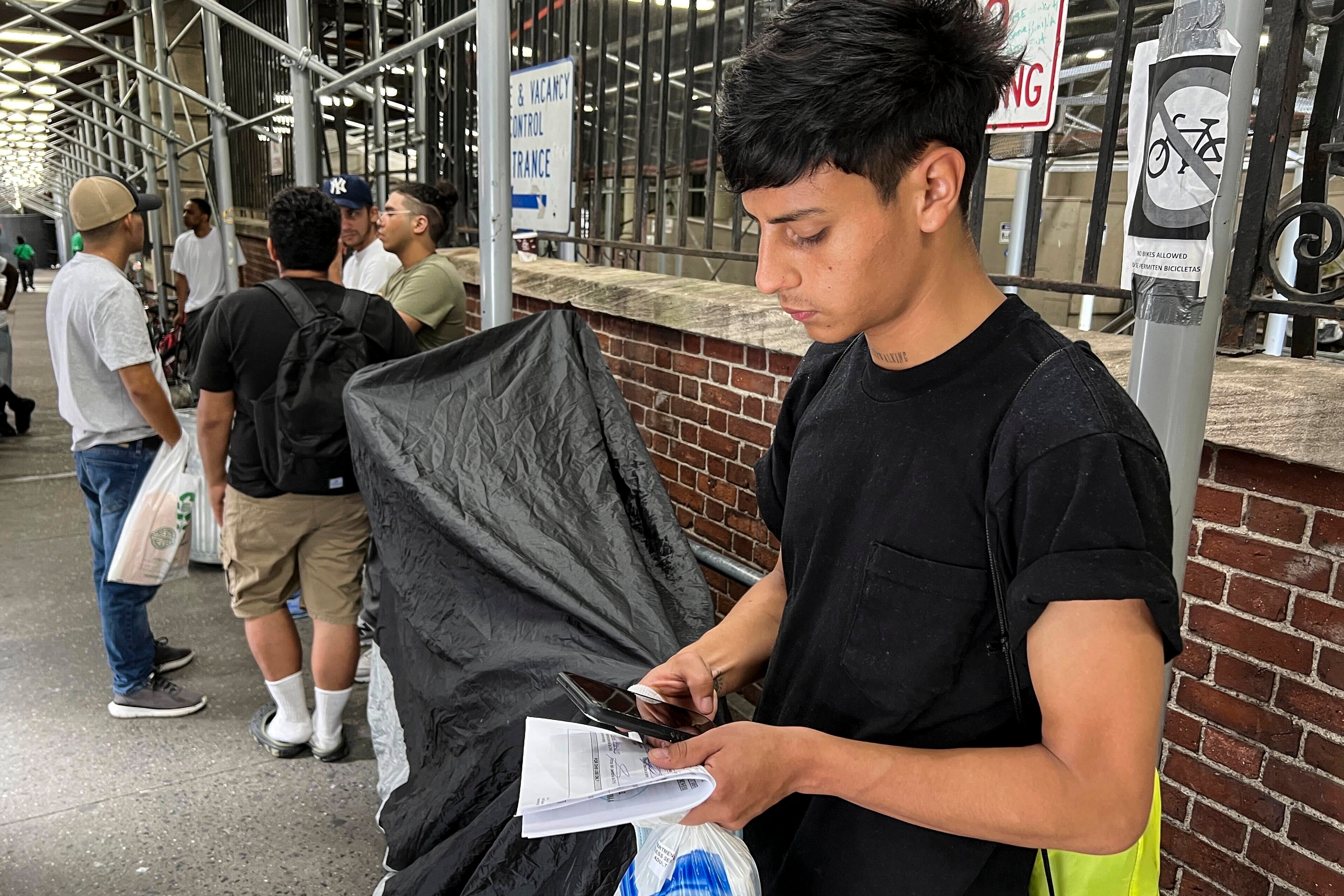 Transporting Migrants NYC Tents