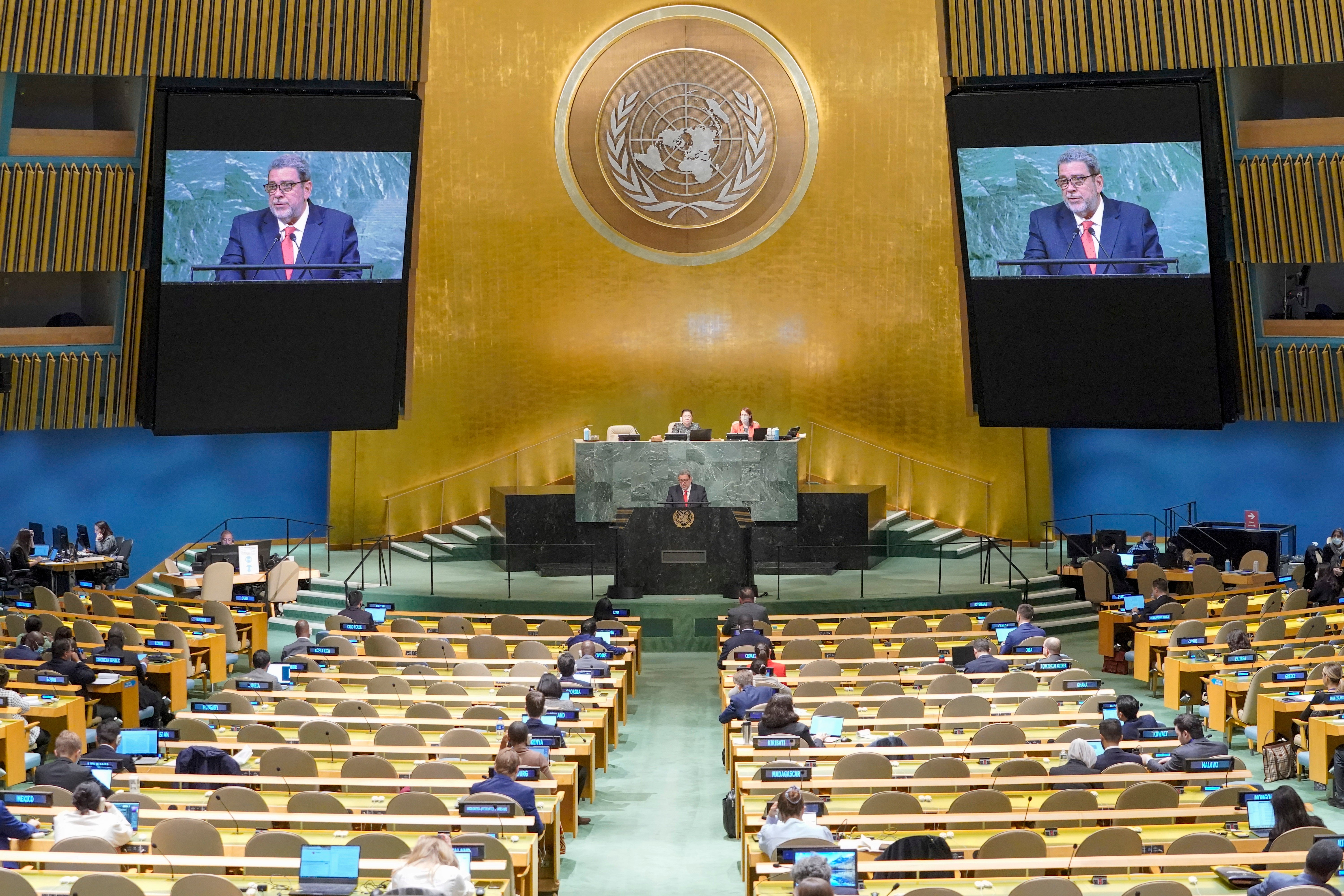 UN General Assembly Saint Vincent and the Grenadines