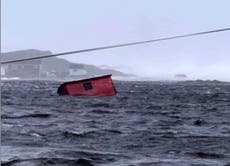 Storm Fiona – live: Canada sends in troops to help with clean-up as houses swept away