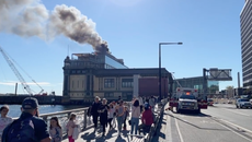 Exclusive New York restaurant evacuated after fire at historic ferry terminal