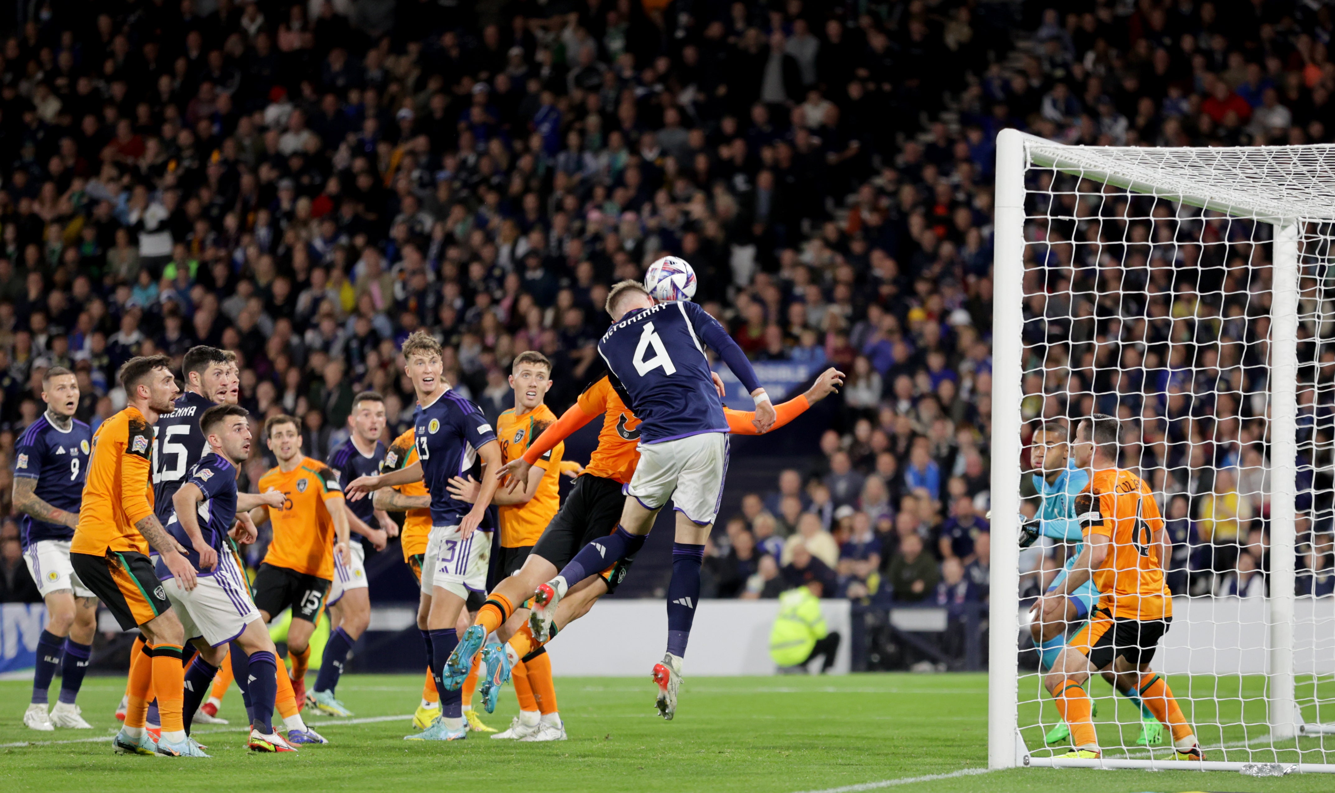 Both sides had chance to score in the second half (Steve Welsh/PA)