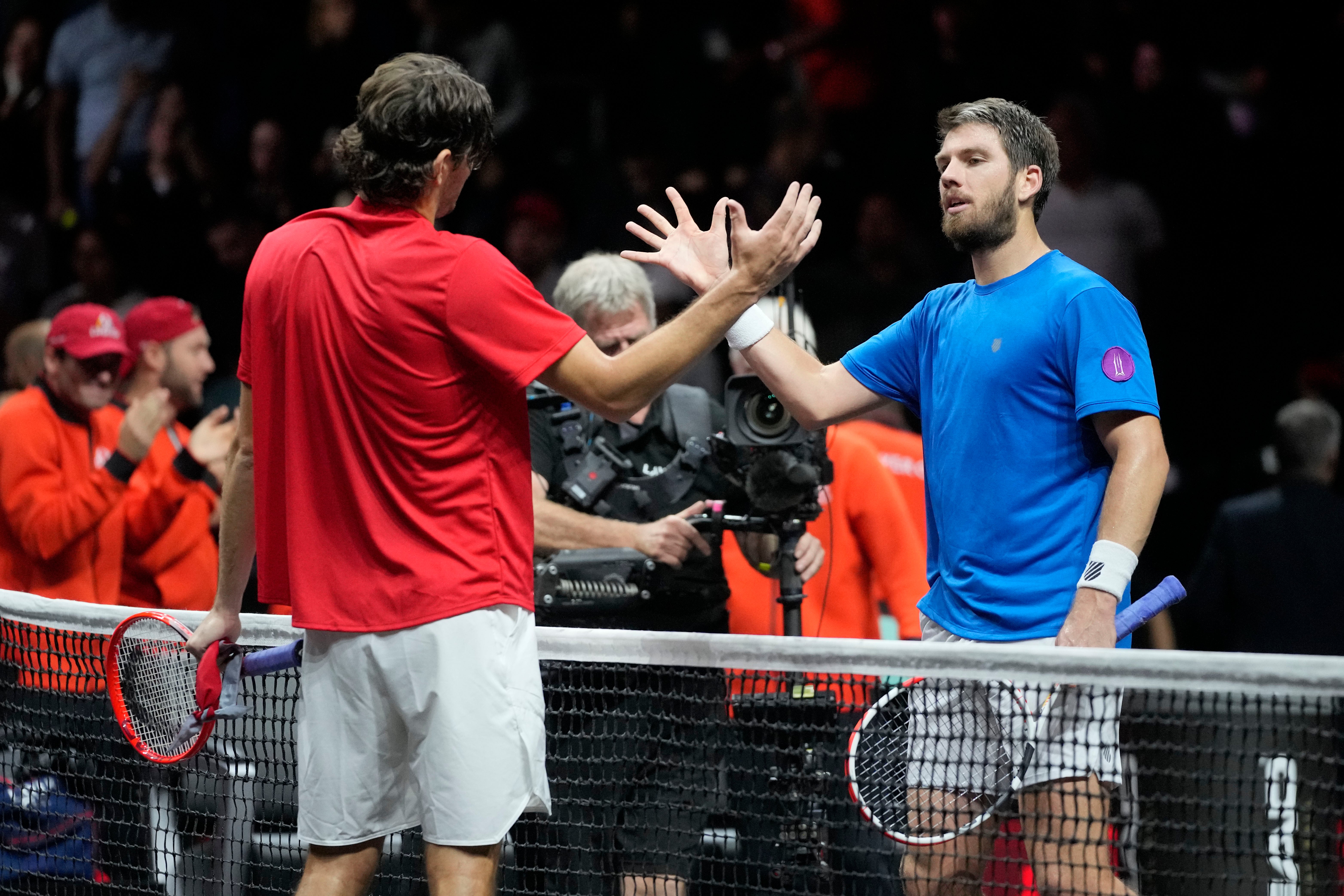 Cameron Norrie made his Laver Cup debut in Saturday’s singles tie with Taylor Fritz (AP Photo/Kin Cheung/PA)