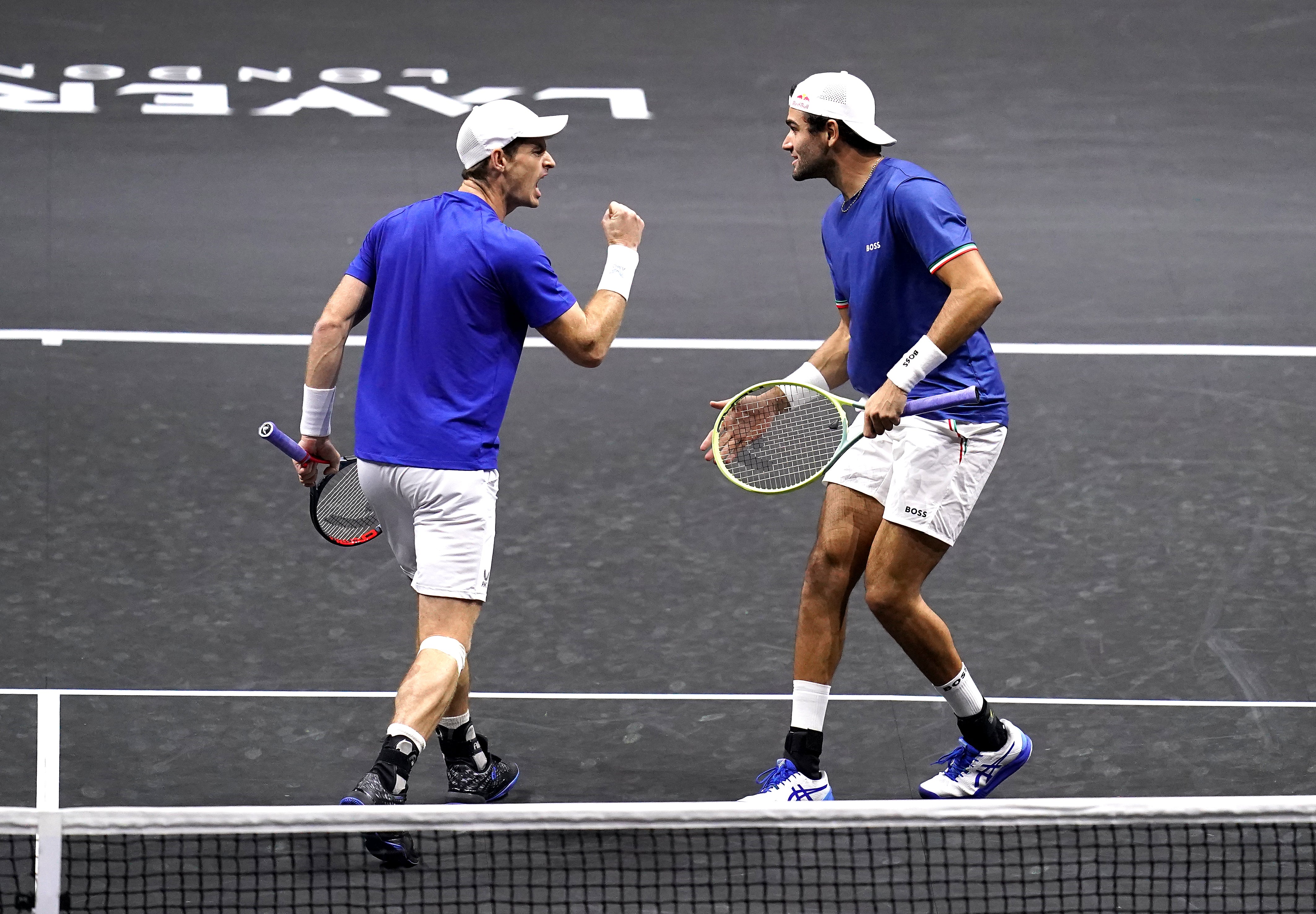 Andy Murray (left) and Matteo Berrettini had started well (John Walton/PA)