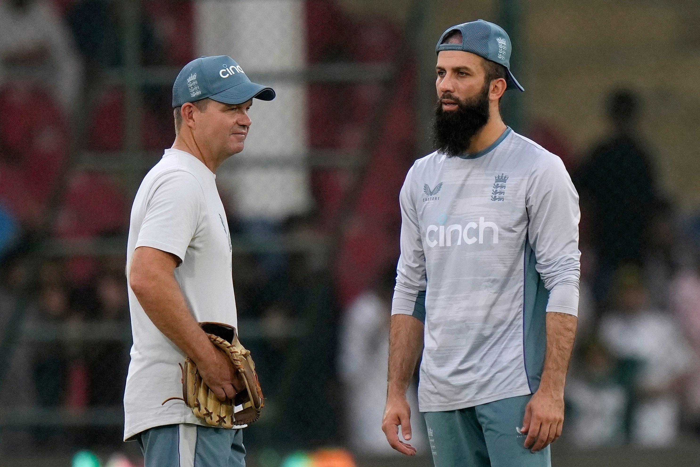 Moeen Ali oversaw a tense defeat in Karachi (Anjum Naveed/AP)