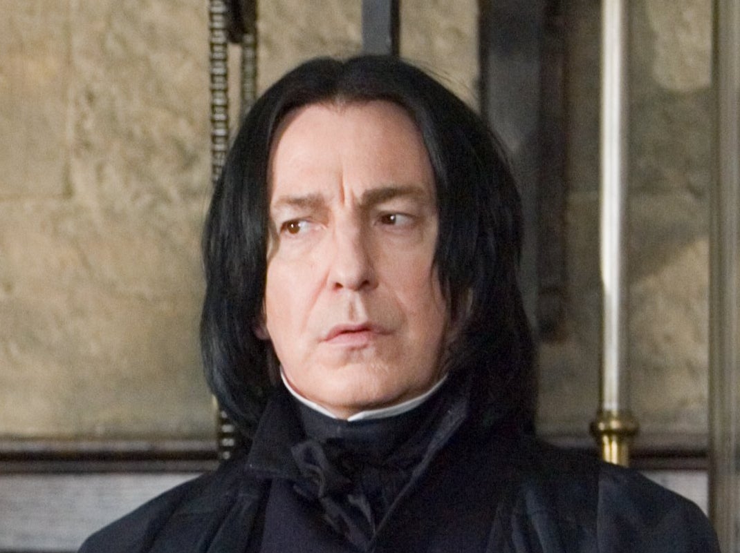 Alan Rickman as Severus Snape