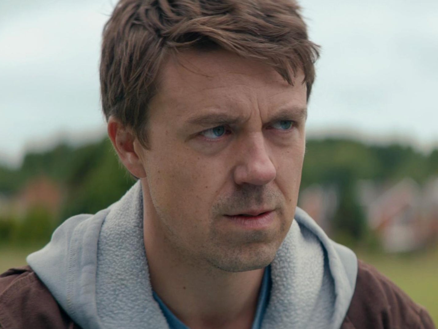 Andrew Buchan as the grief-stricken Mark Latimer in ‘Broadchurch’