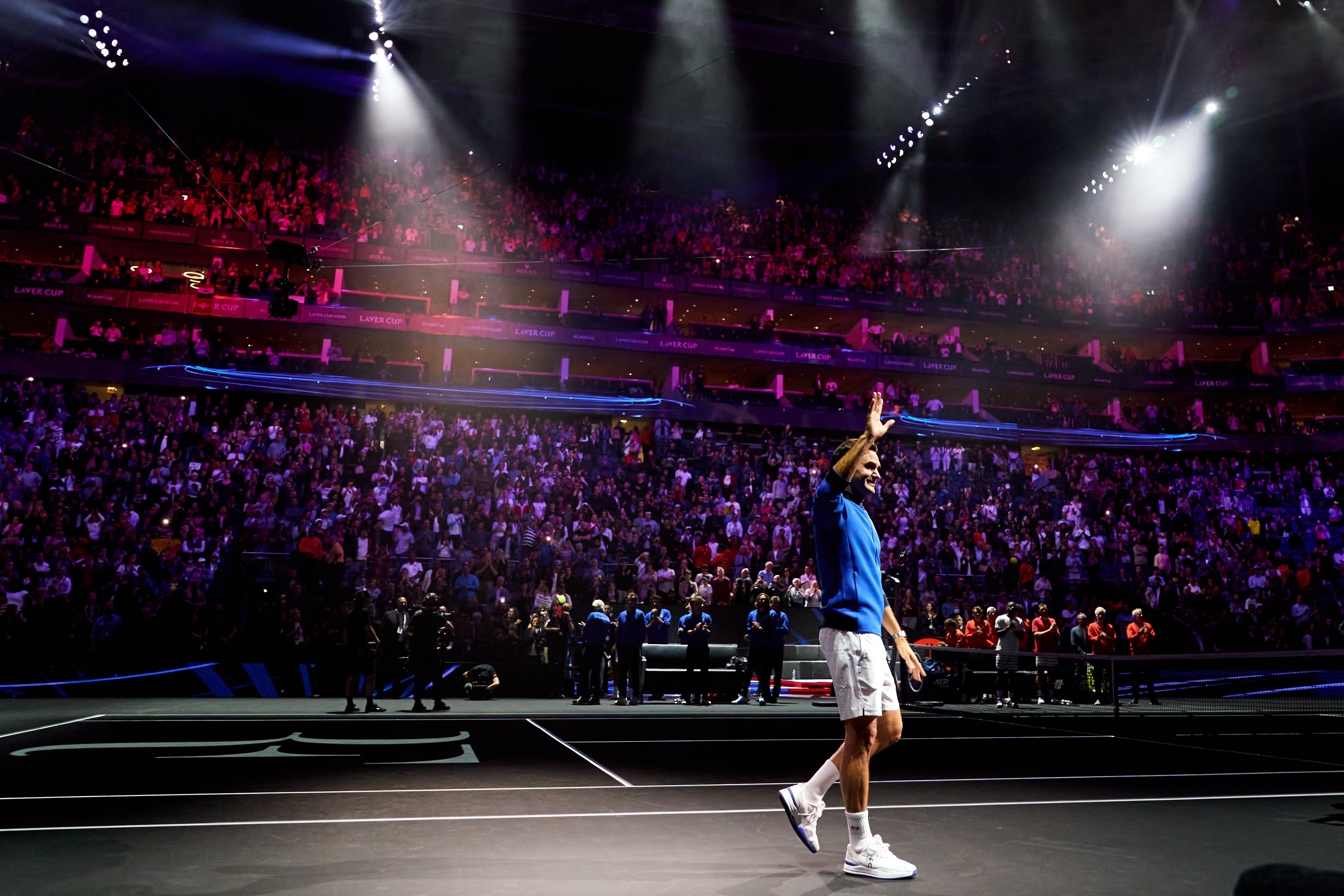 Roger Federer was the centre of attention on his farewell appearance (John Walton/PA)