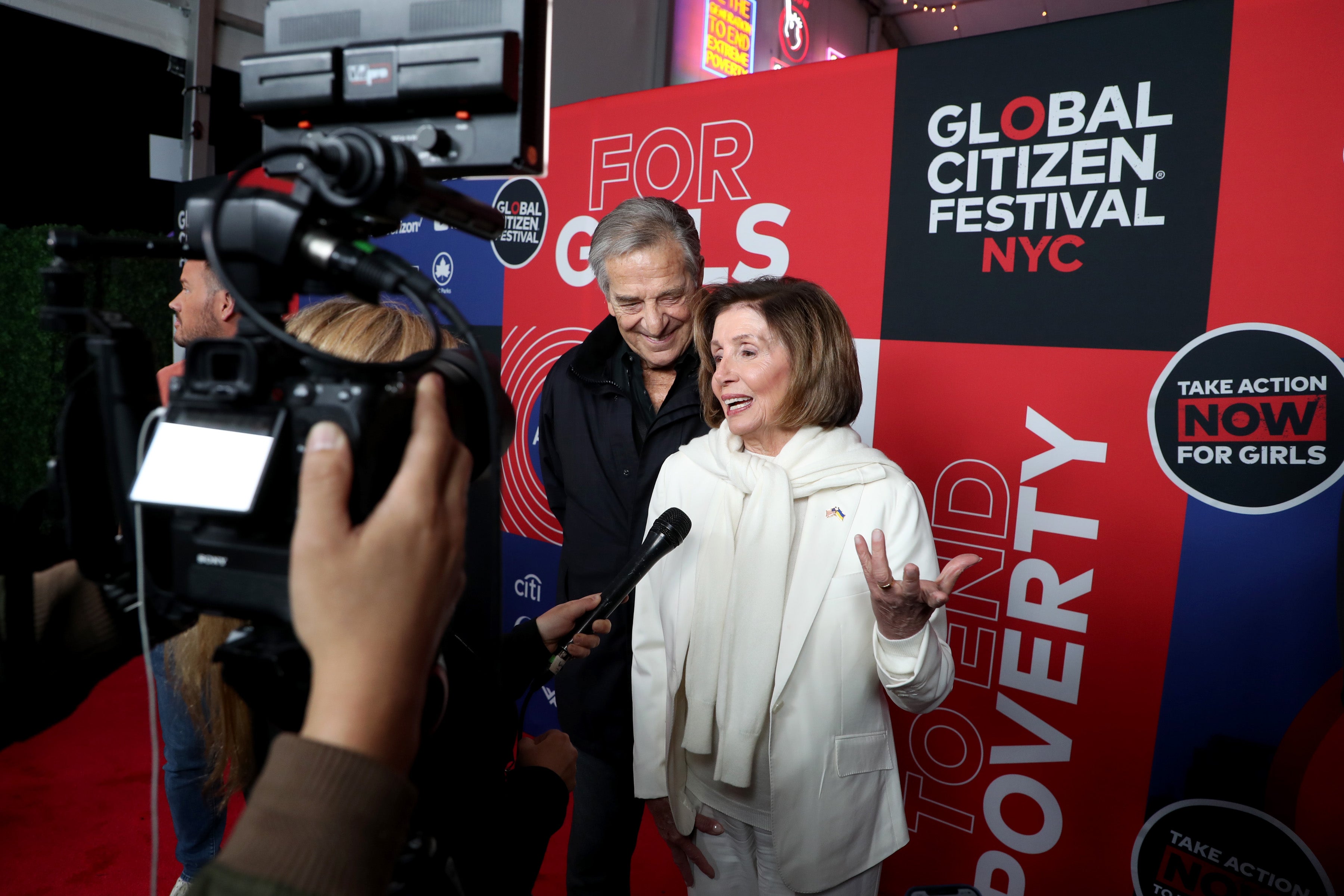 Nancy Pelosi attends Global Citizen Festival 2022: New York at Central Park on September 24, 2022 in New York City