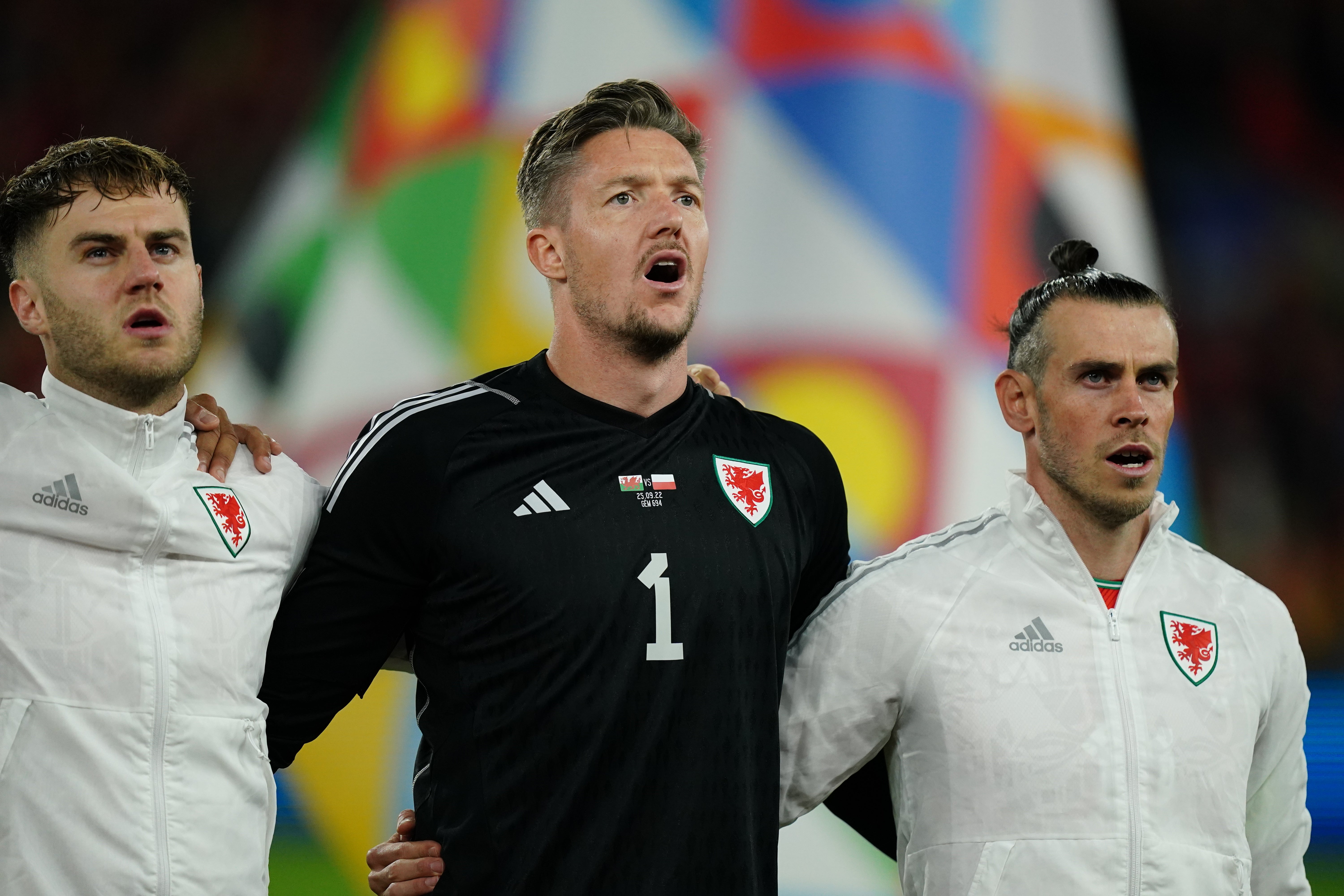 The Wales team were treated to a rousing speech from Michael Sheen (Mike Egerton/PA)