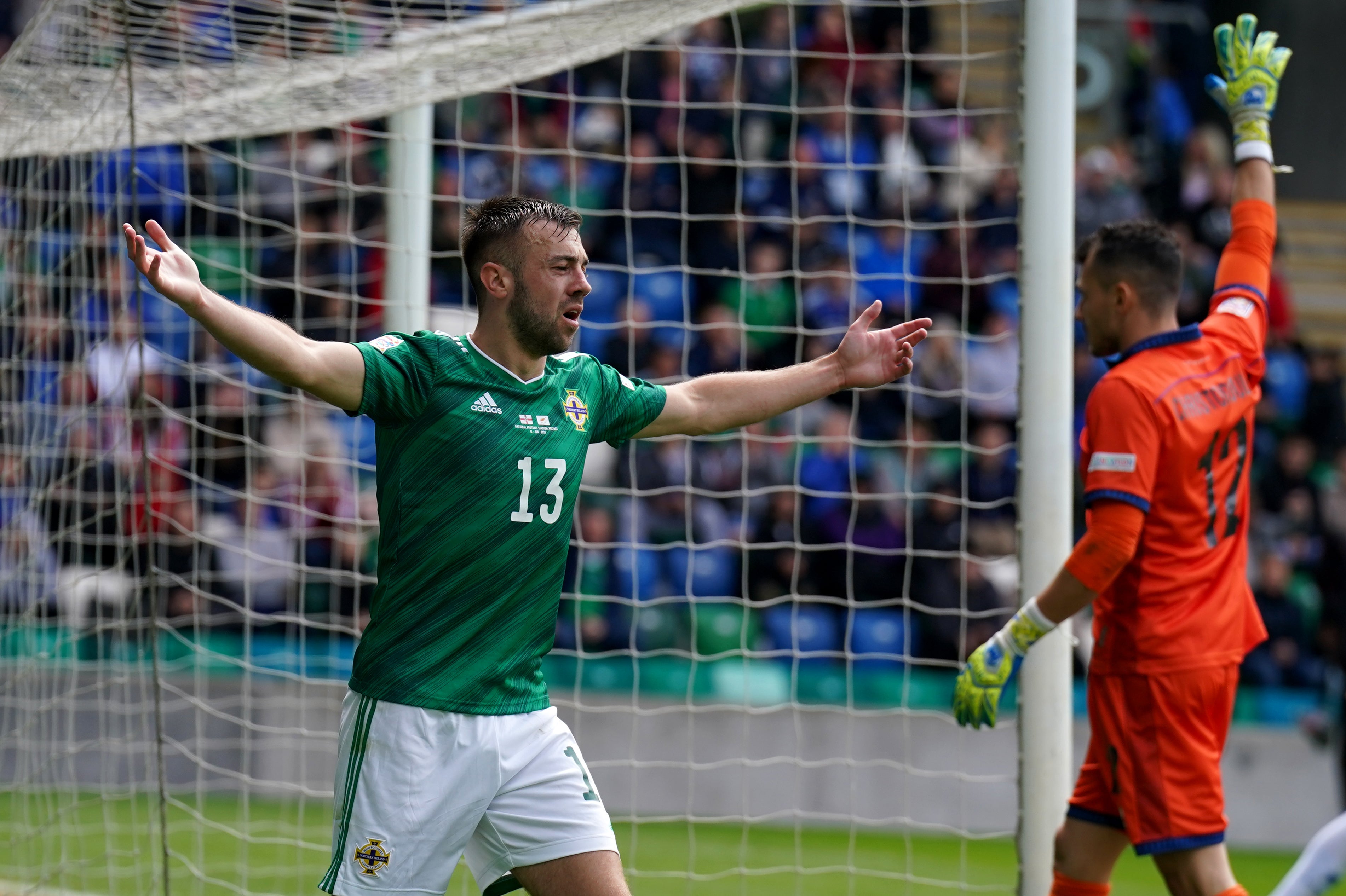 Conor McMenamin is back in the Northern Ireland squad (Niall Carson/PA).