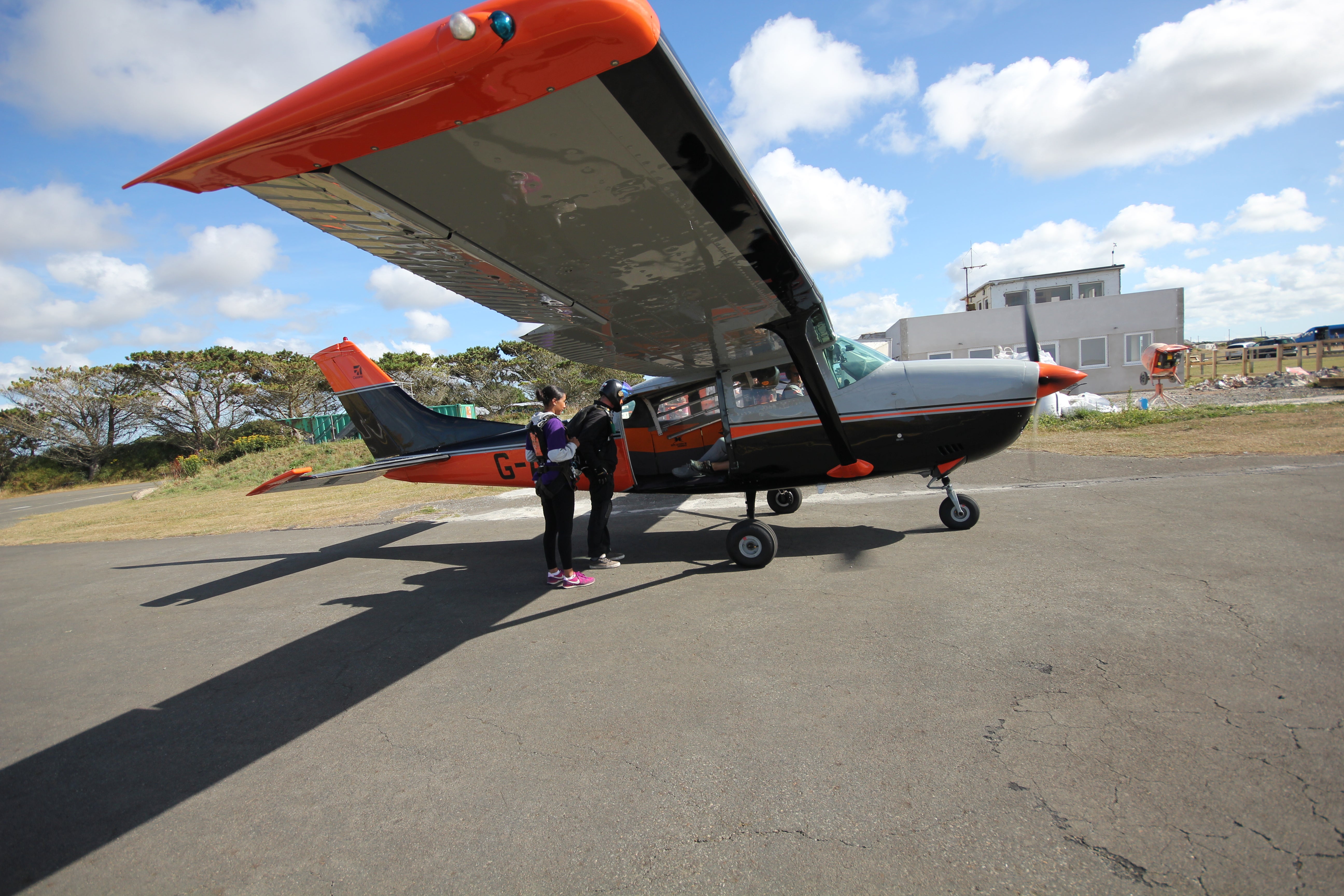 Nancy took part in a skydive in August this year. (Olly Denham/PA Real Life)