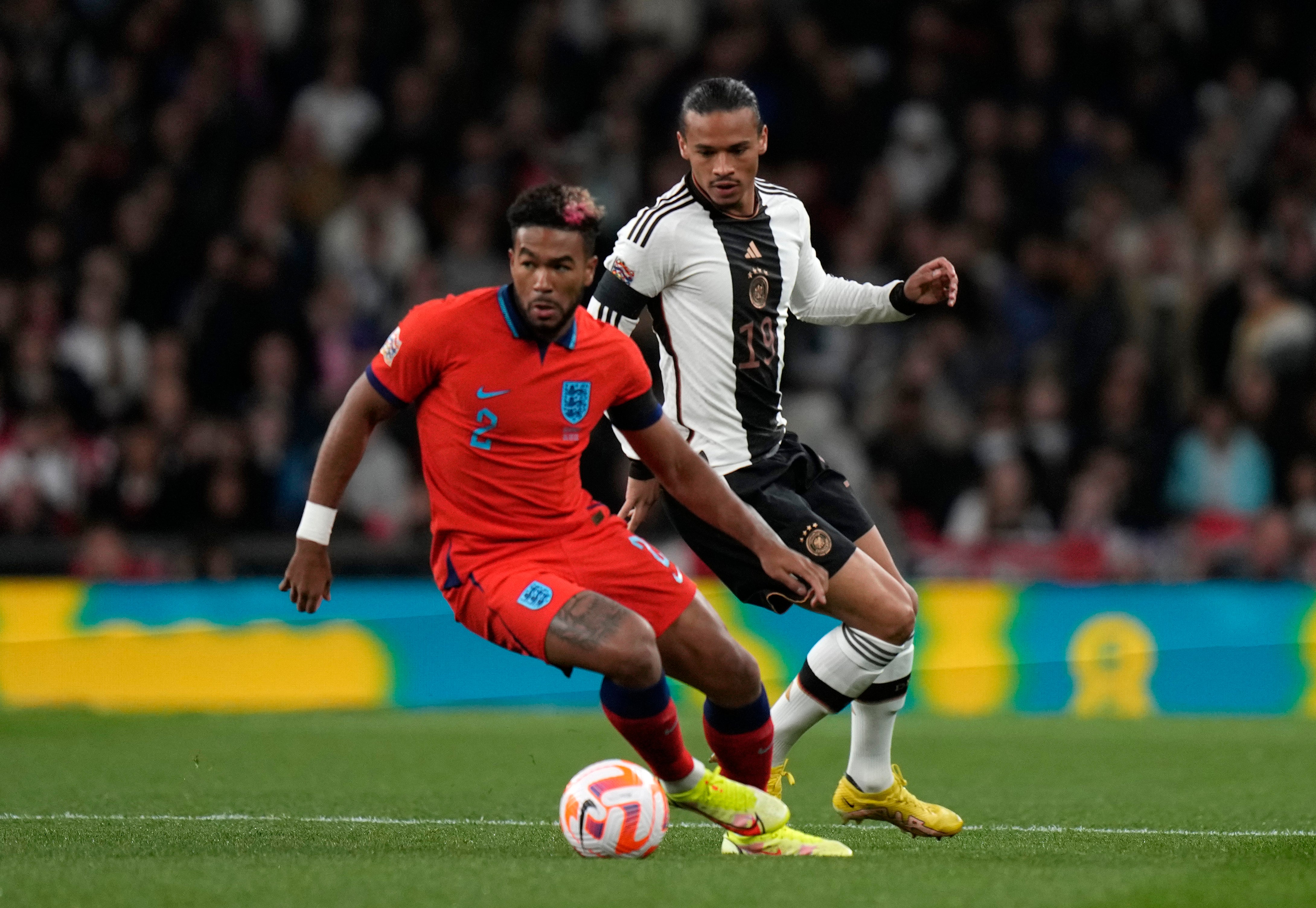 Reece James looks to have established himself as England’s preferred option at right wing-back (Alastair Grant/AP)