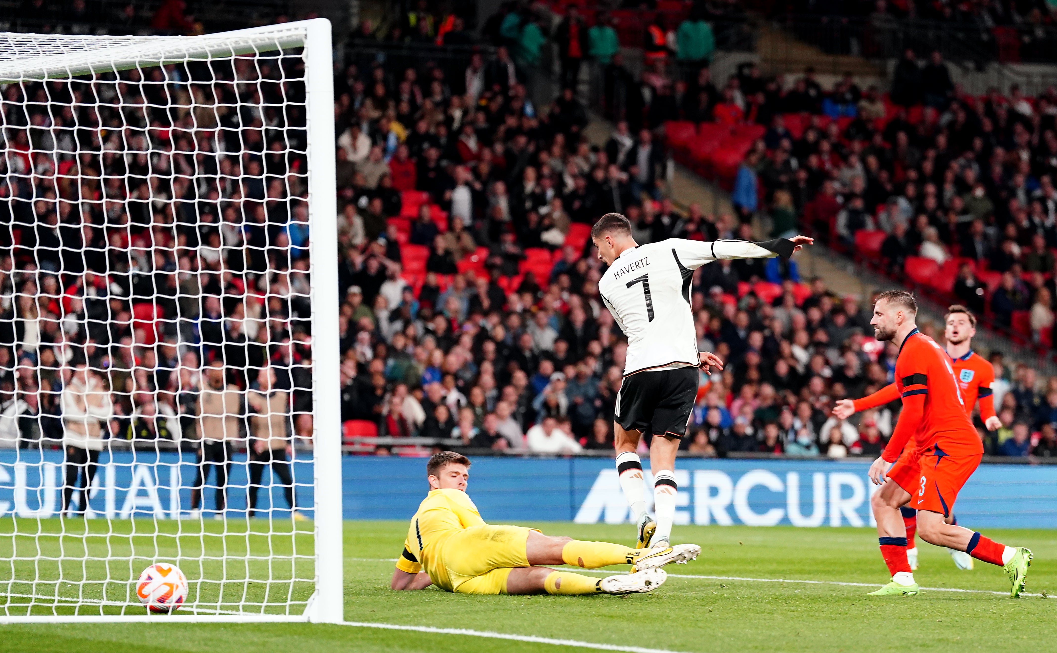 Nick Pope’s error allowed Kai Havertz to equalise for Germany in Monday’s thrilling 3-3 Nations League draw (Nick Potts/PA)