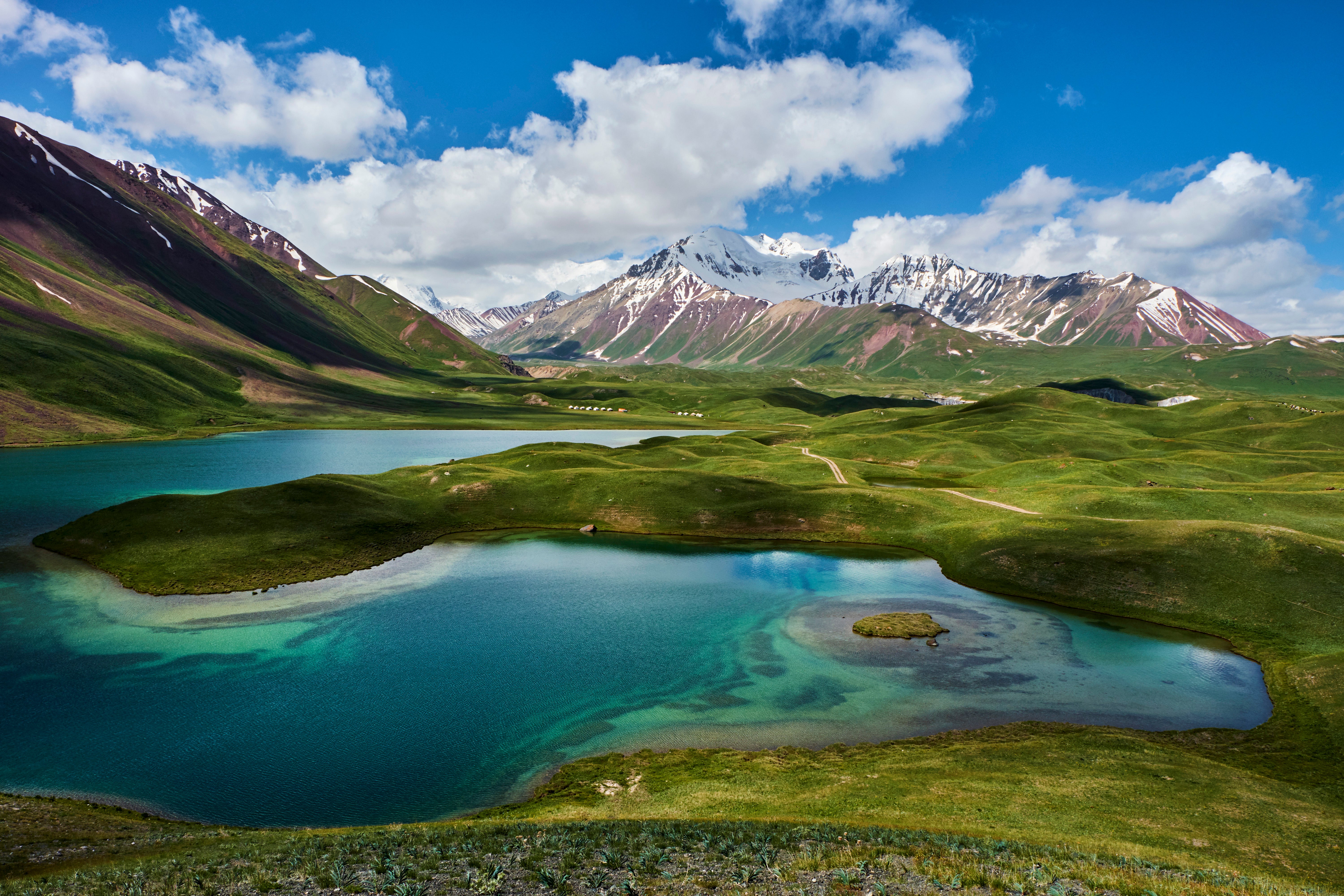 Tolpur lake in Kyrgyzstan