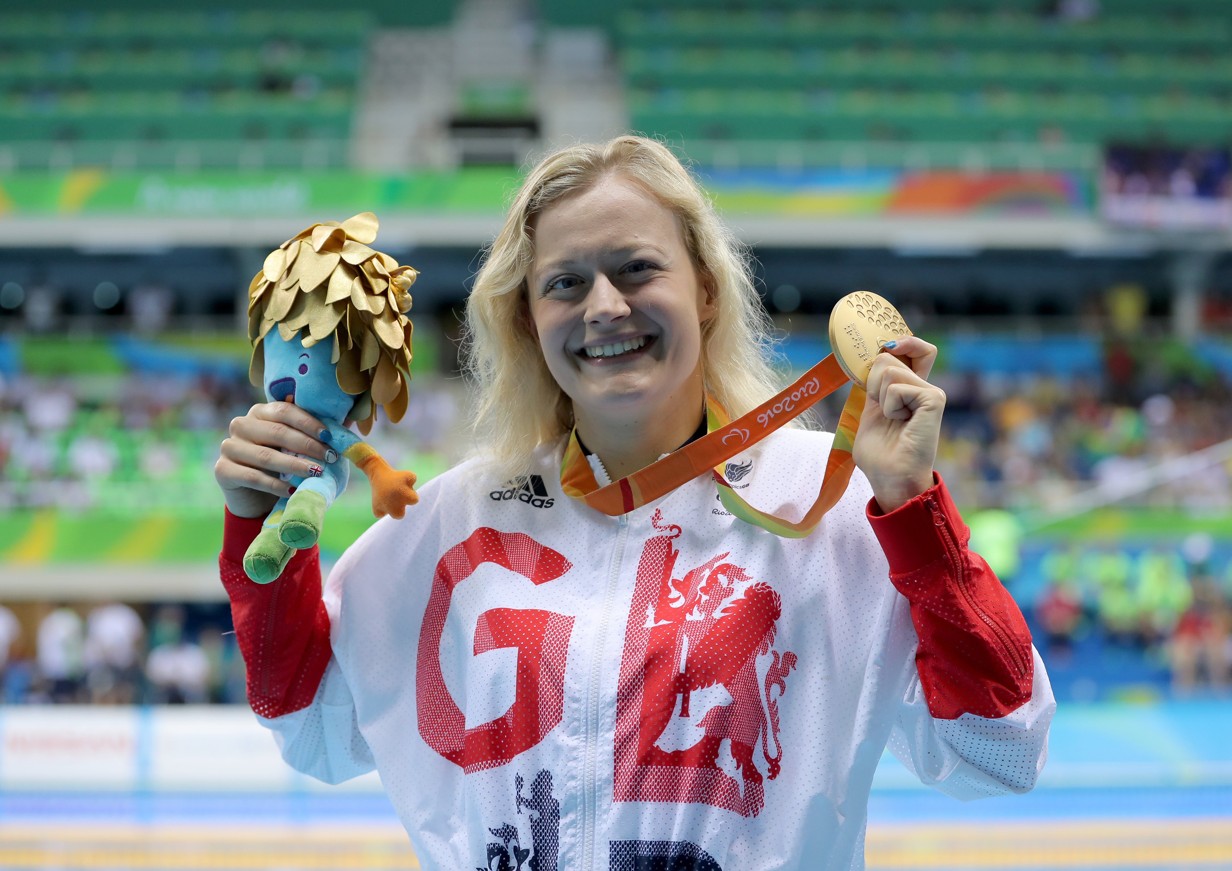 Hannah Russell celebrated another gold medal at the 2016 Rio Paralympics (Andrew Matthews/PA)