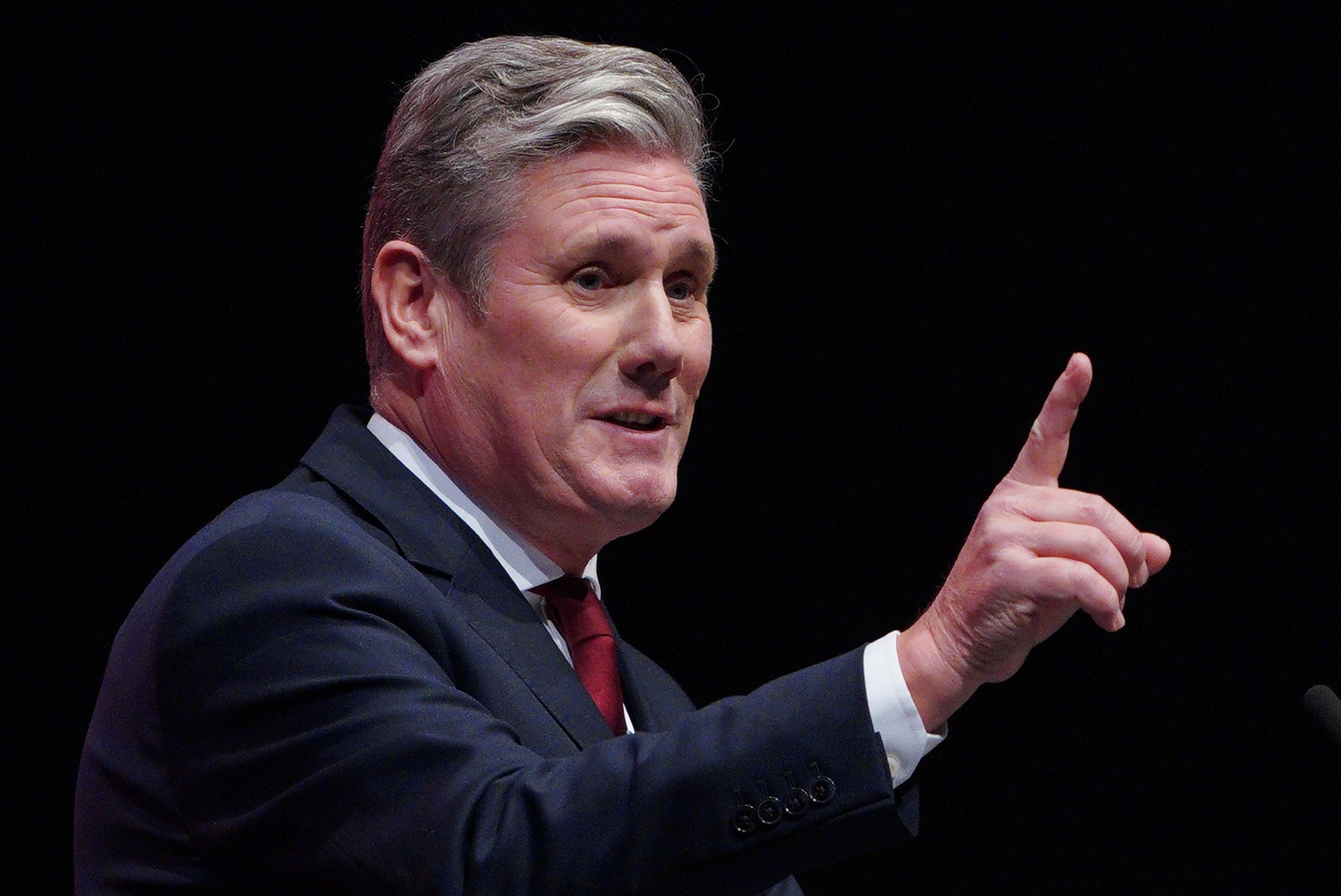 Party leader Sir Keir Starmer making his keynote address during the Labour Party Conference at the ACC Liverpool. Picture date: Tuesday September 27, 2022.