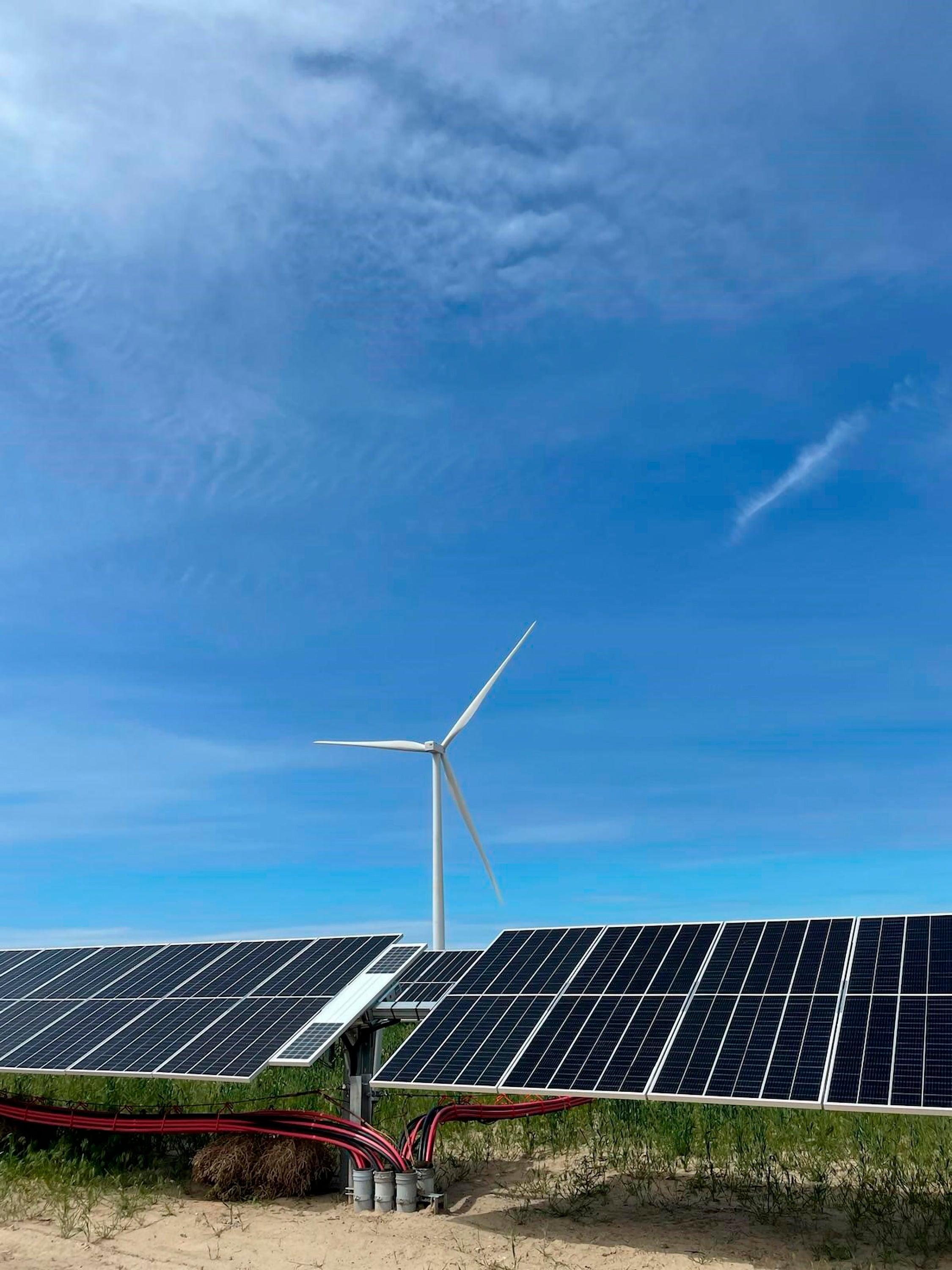 First Wind-Solar-Battery Plant