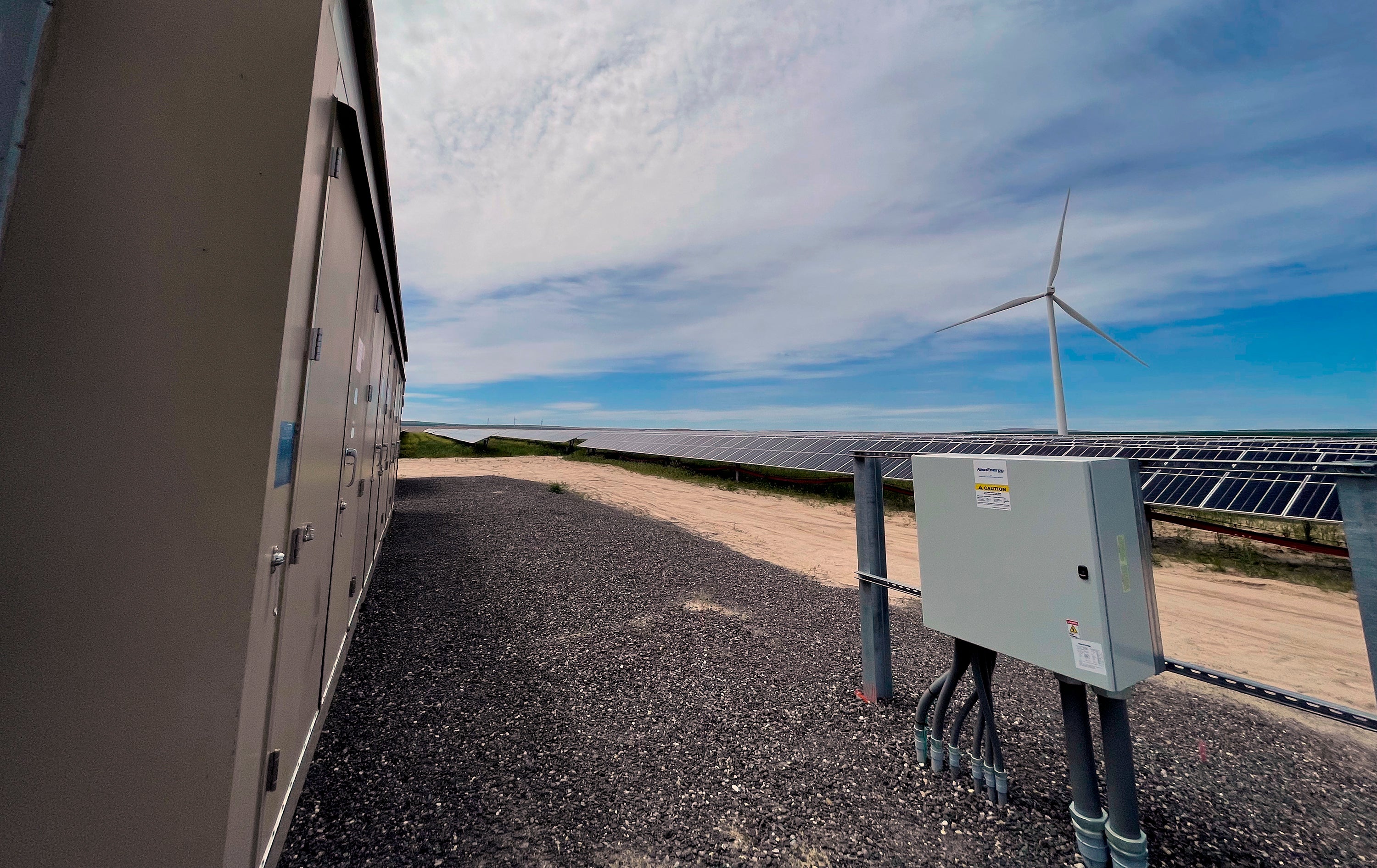 First Wind-Solar-Battery Plant