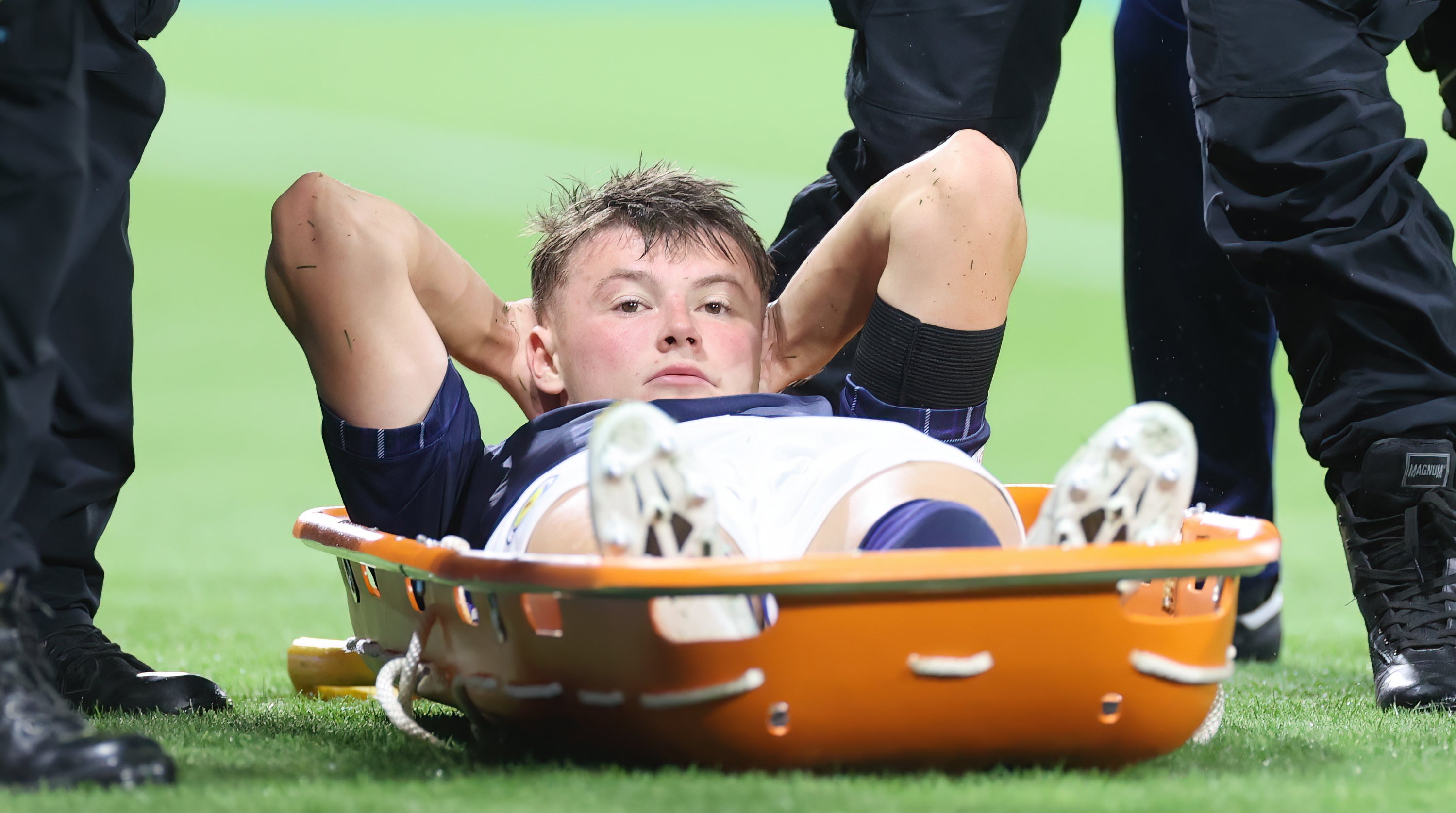 Everton’s Nathan Patterson was injured on international duty (Steve Welsh/PA)