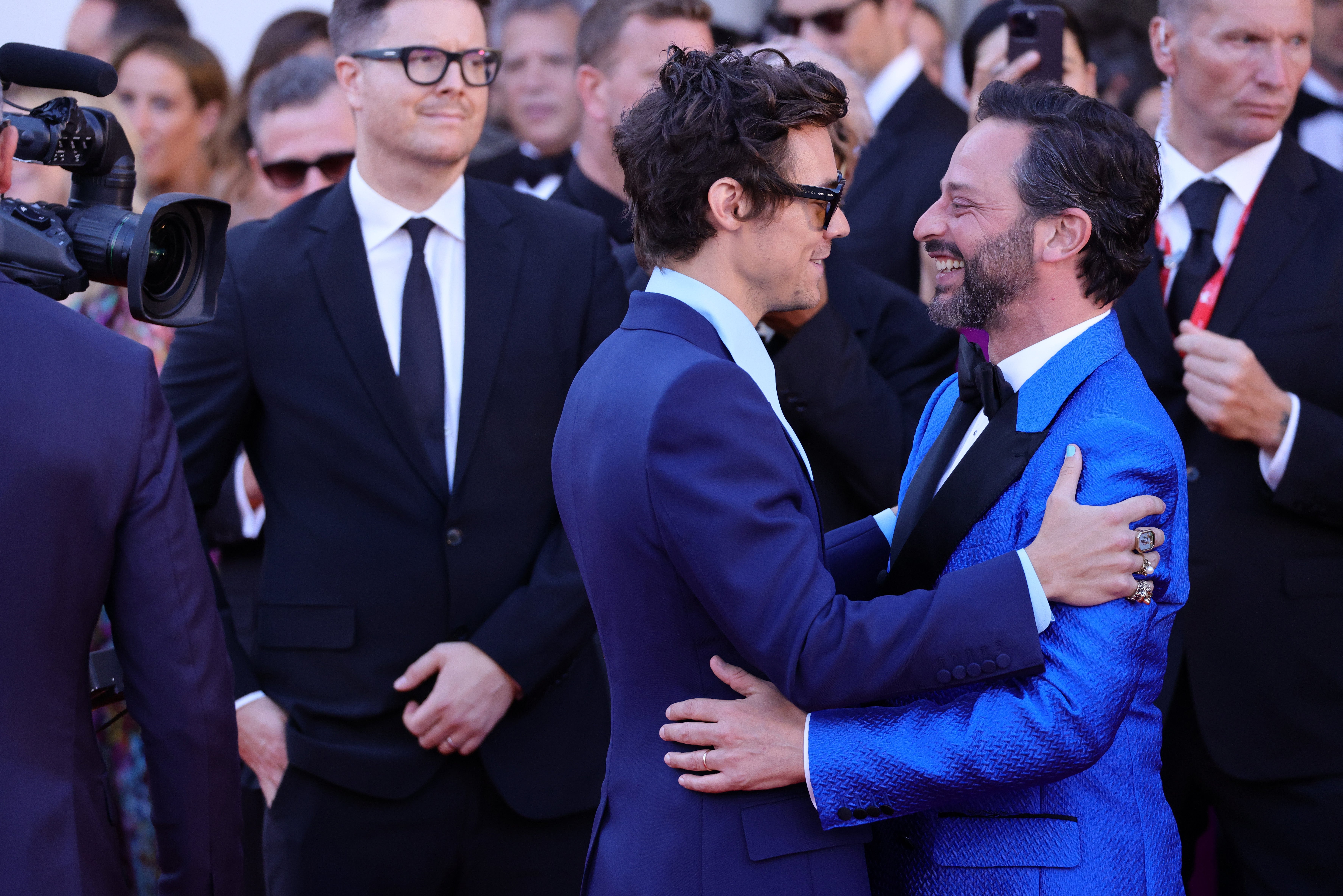 Styles and Kroll at the ‘Don’t Worry Darling’ premiere in Venice