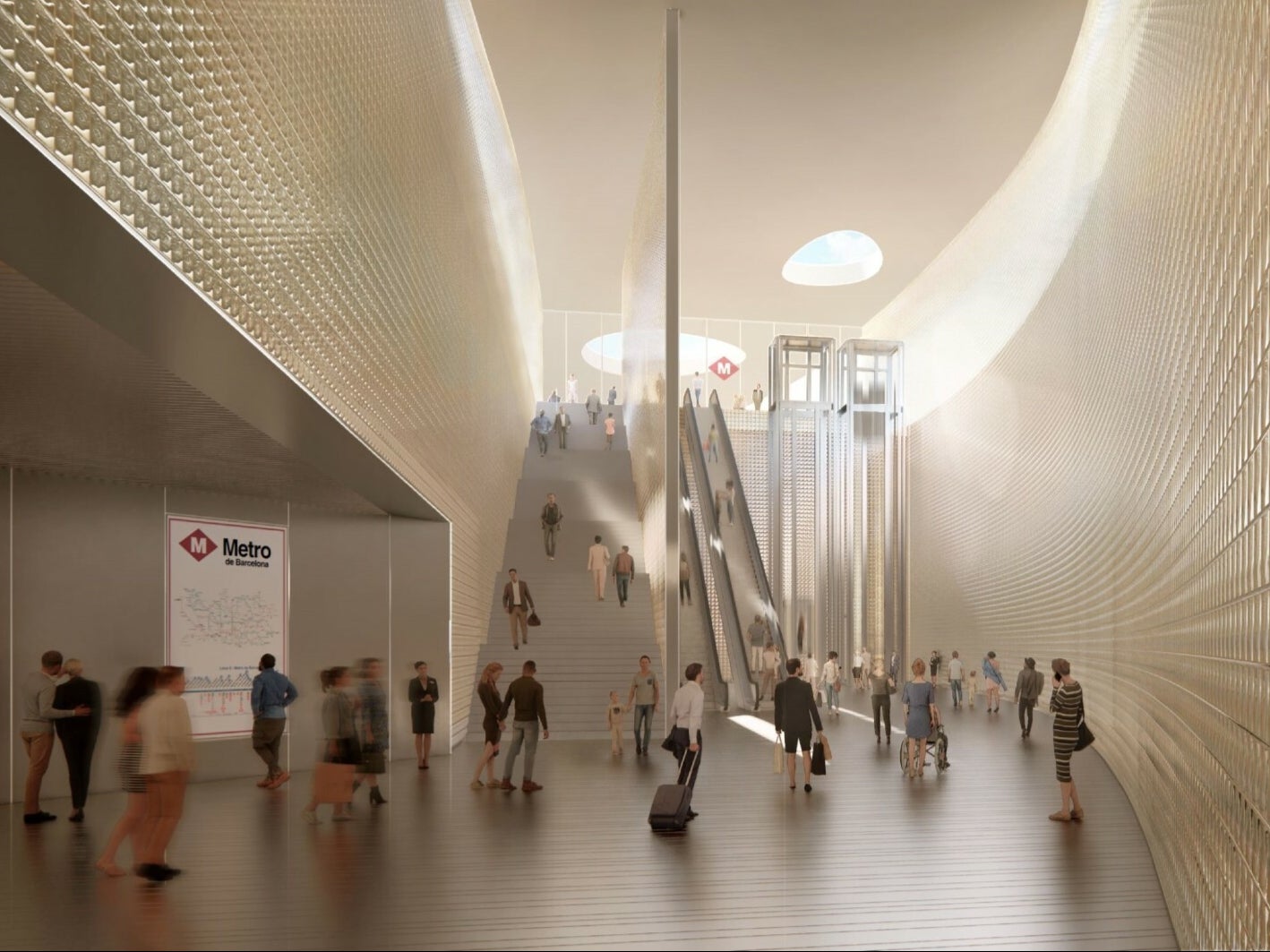 Cramped, dark concourses are set to be replaced by plenty of light and space