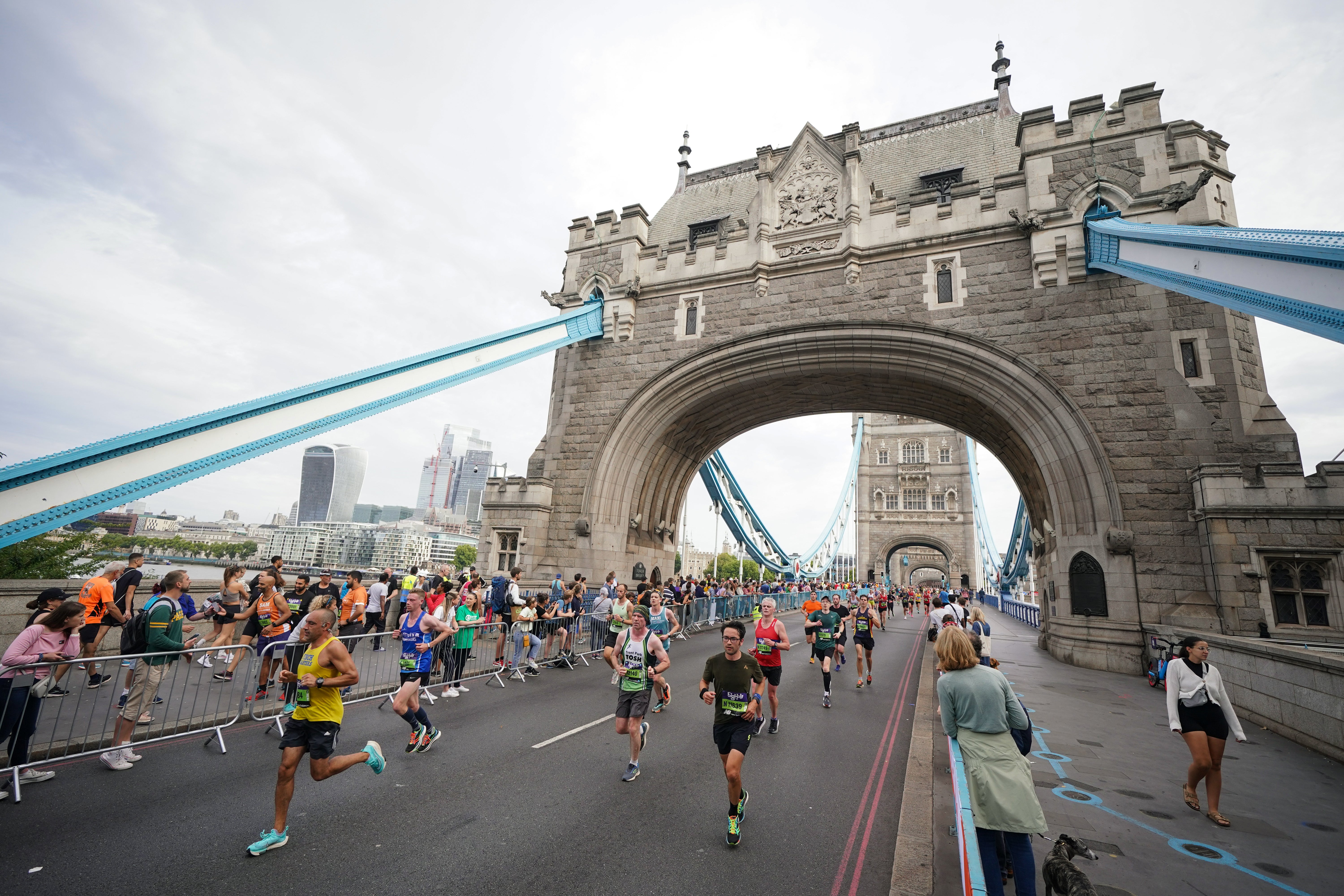 London Marathon participants are being urged to learn CPR (Yui Mok/PA)