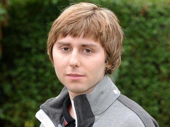 James Buckley, who played Jay Cartwright, during the filming of 'The Inbetweeners'