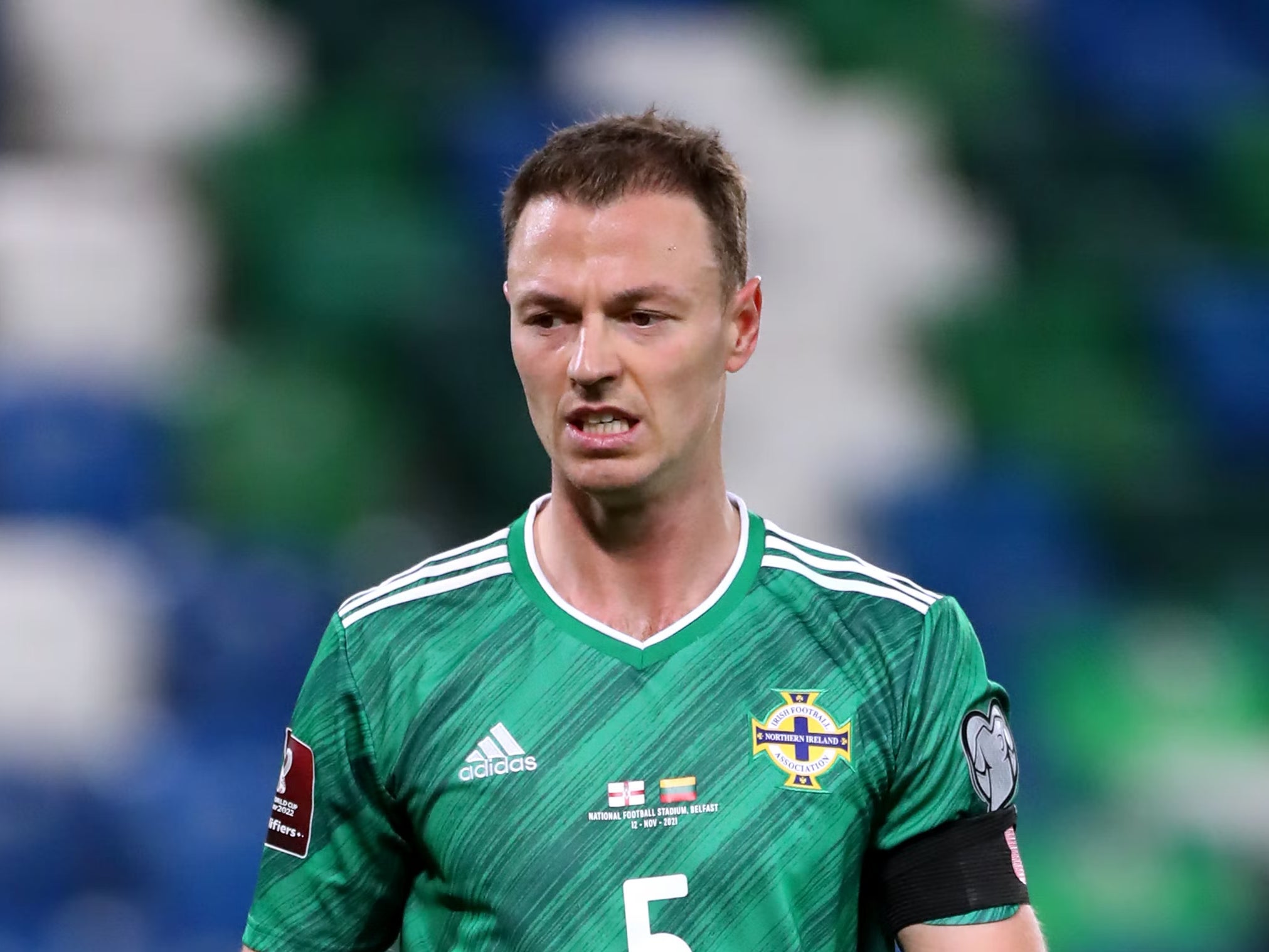 Jonny Evans said Northern Ireland’s players remain behind manager Ian Baraclough (Liam McBurney/PA)