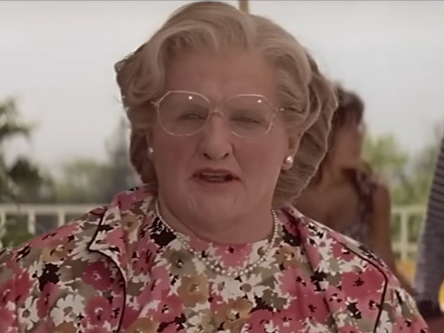 Robin Williams improvised funny ‘Mrs Doubtfire’ line