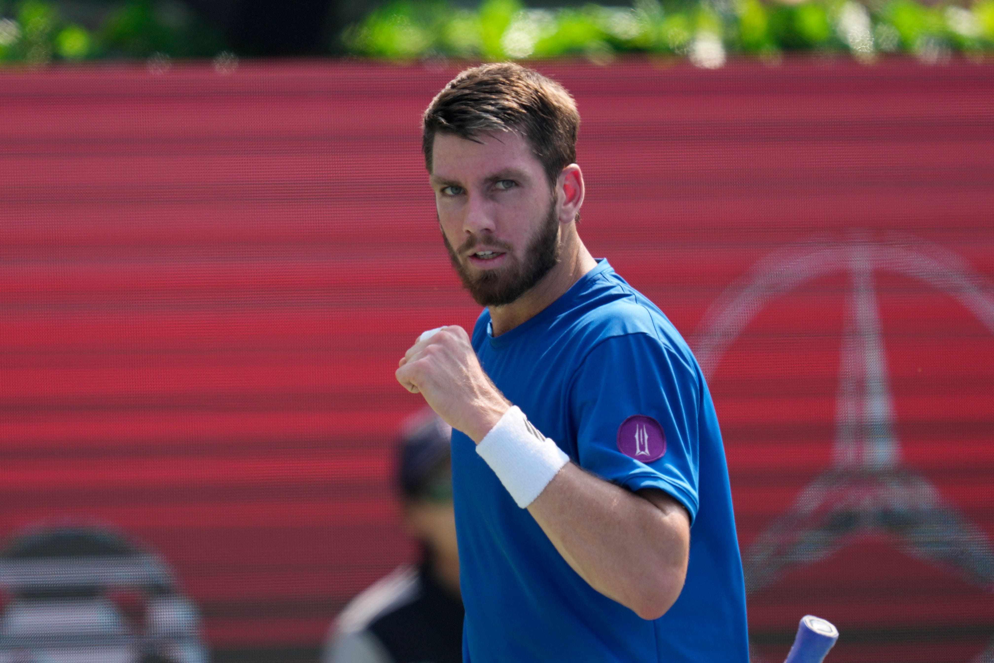 Cameron Norrie eased past Kaichi Uchida in Korea (Lee Jin-man/AP)