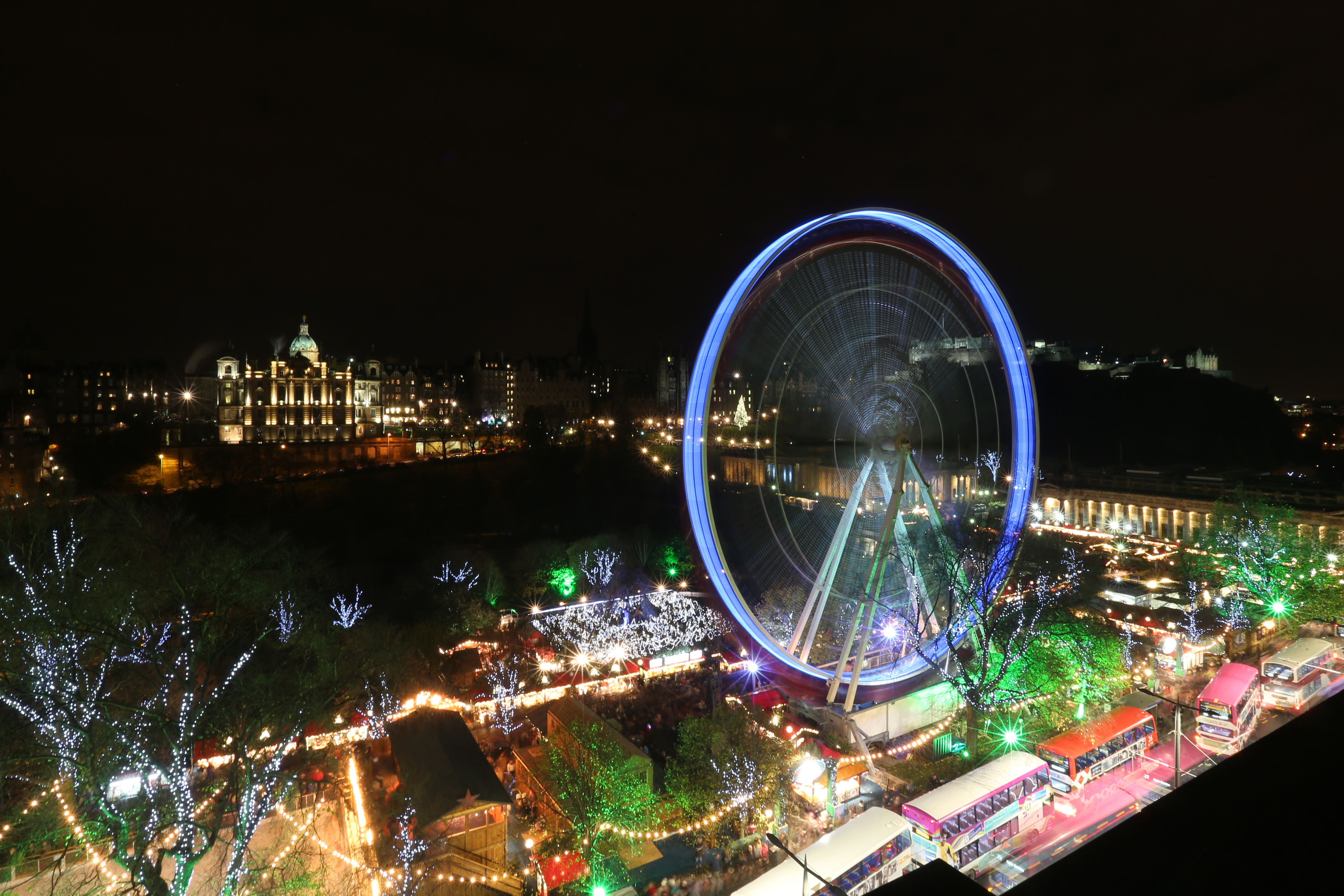 Christmas celebrations normally take place in Edinburgh (Andrew Milligan/PA)