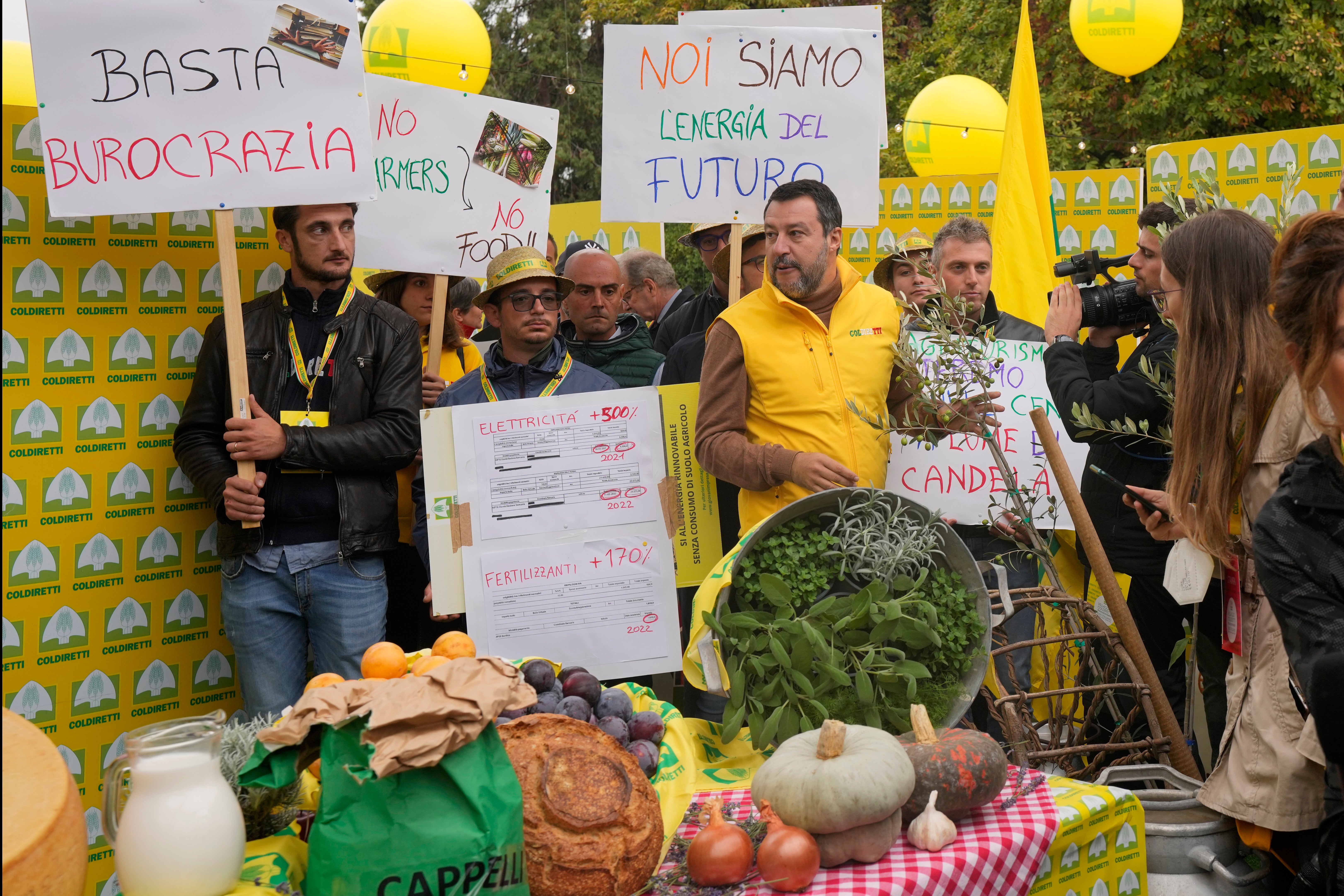 Italy Salvini Farmers Protest