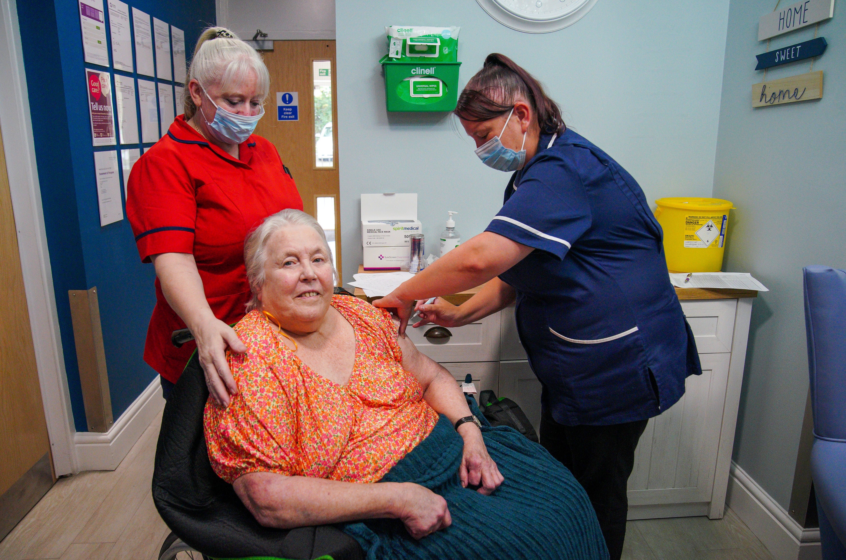 Care home residents are starting to receive flu jabs ahead of the winter season