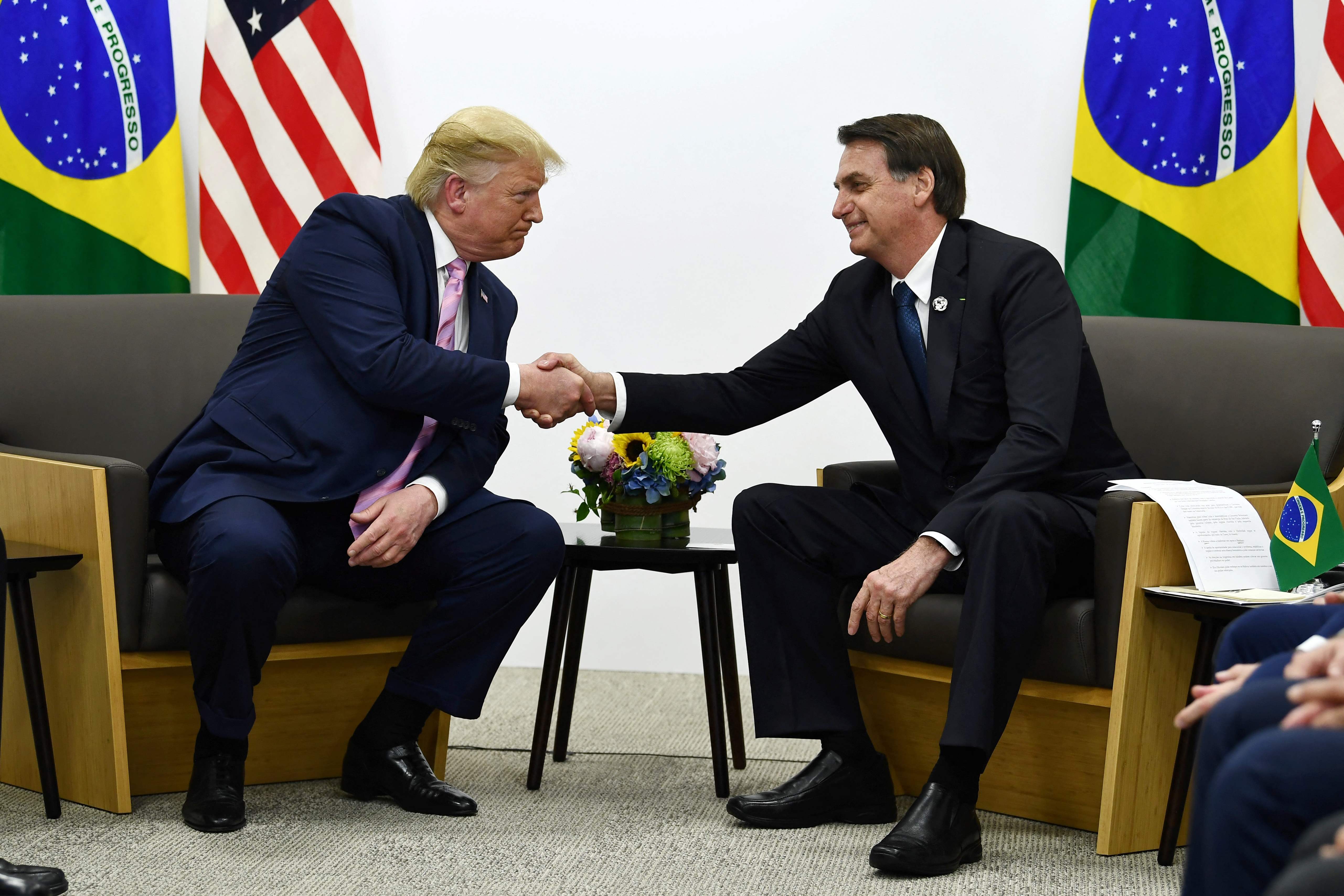 Brazil’s president Jair Bolsonaro meets with US President Donald Trump in 2019