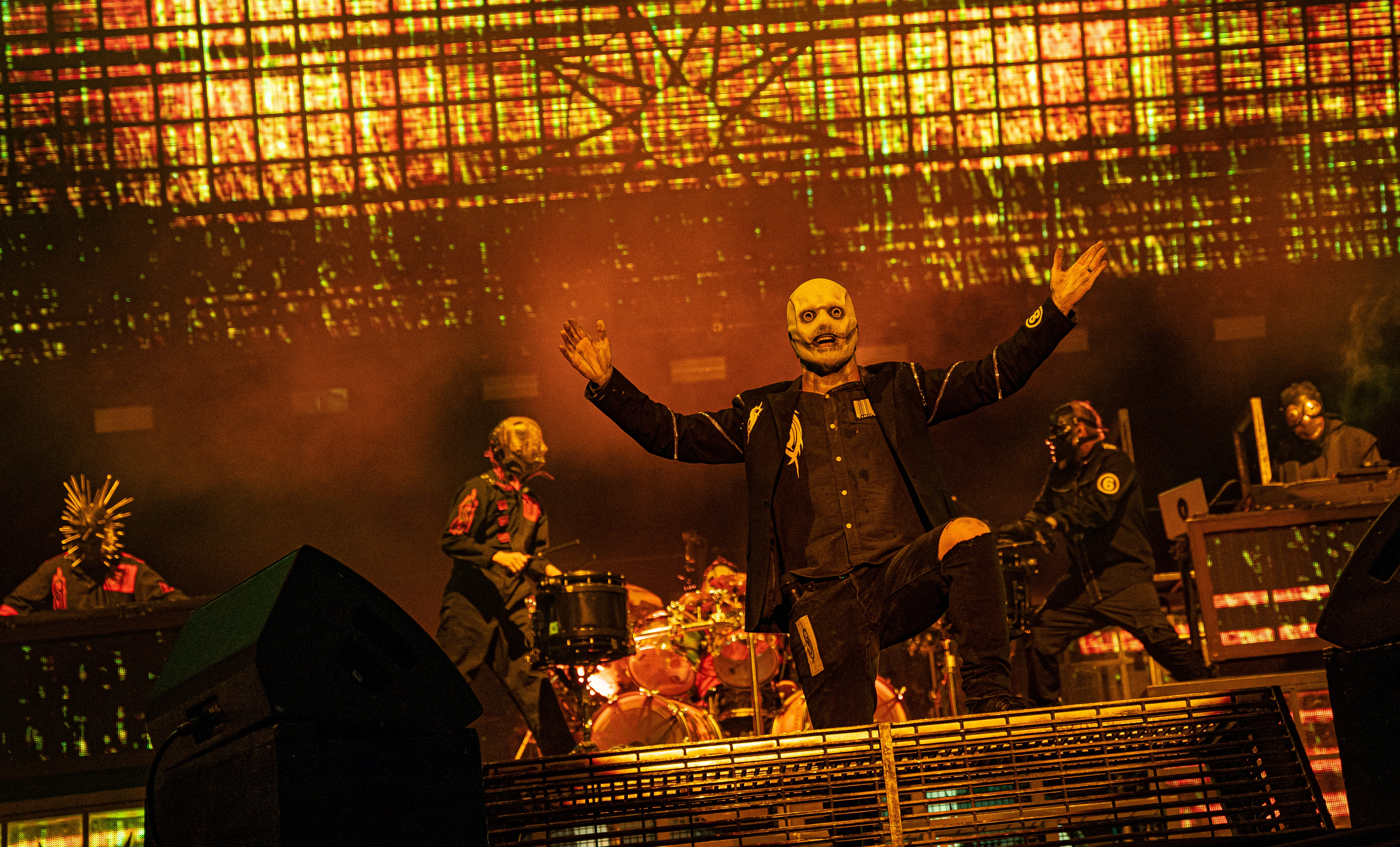 Masked ball: Slipknot will play eight gigs in the UK next month