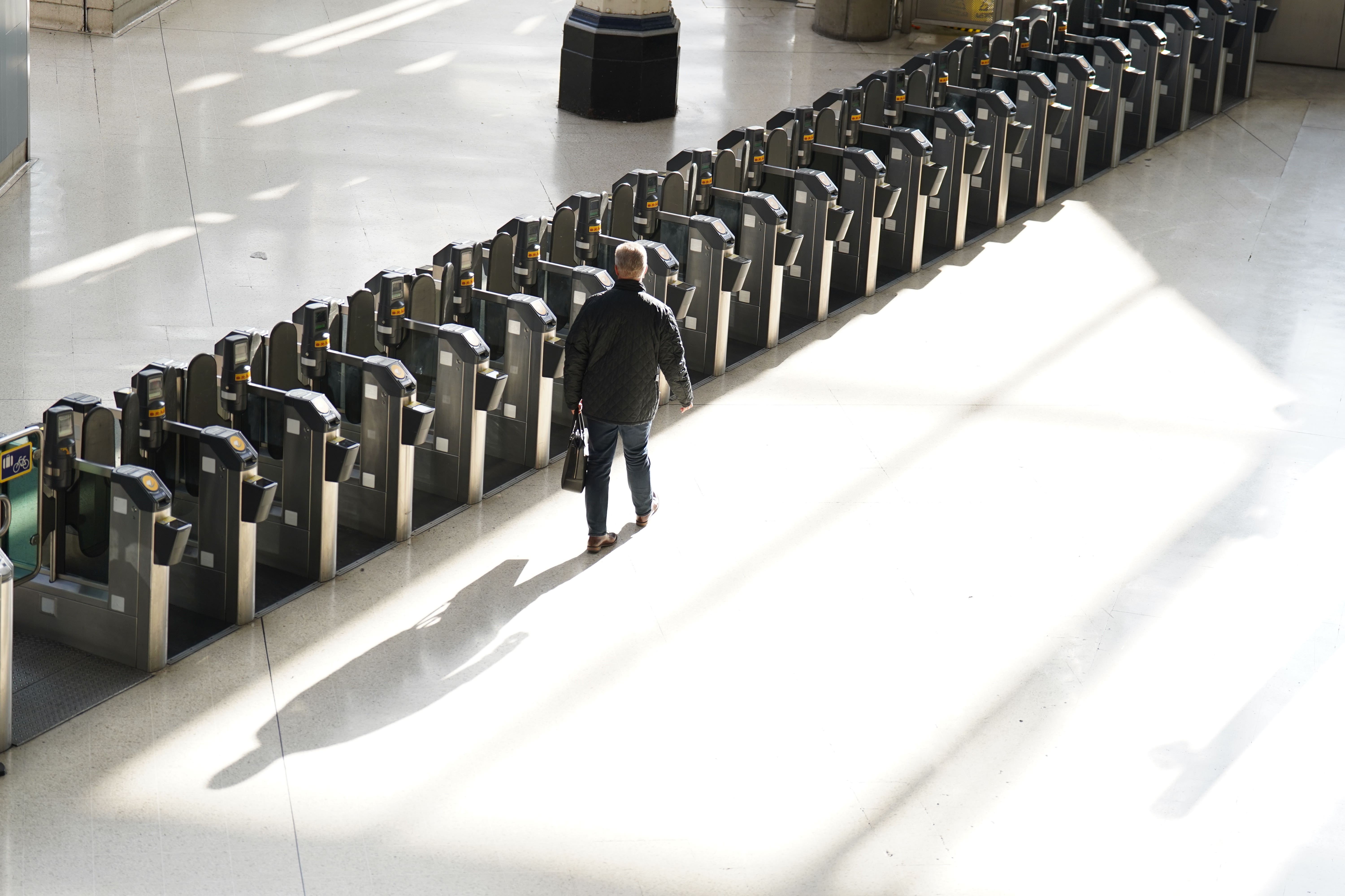 Railway stations were deserted due to the strikes (PA)