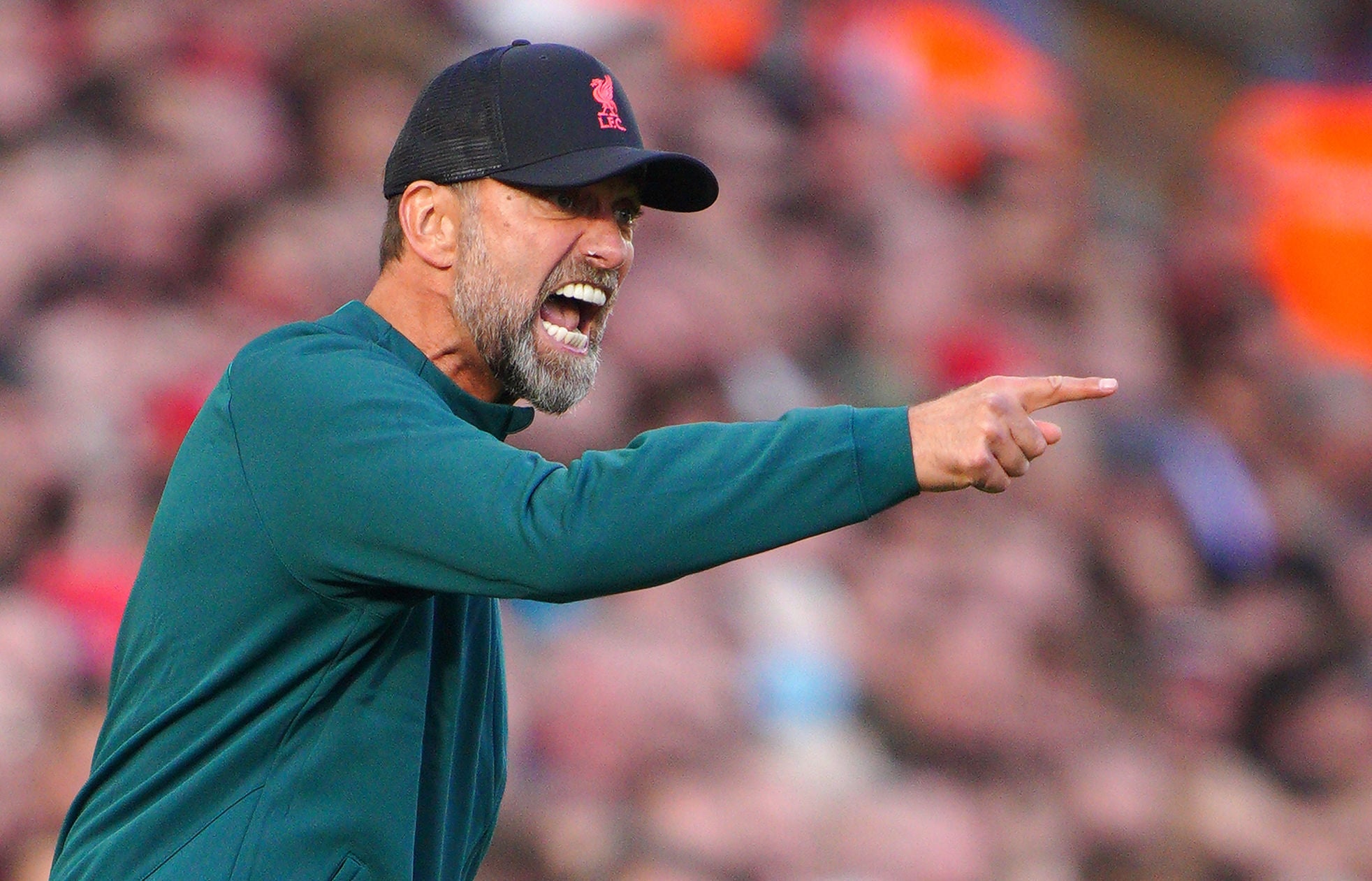 Jurgen Klopp watched his Liverpool side draw at home to Brighton